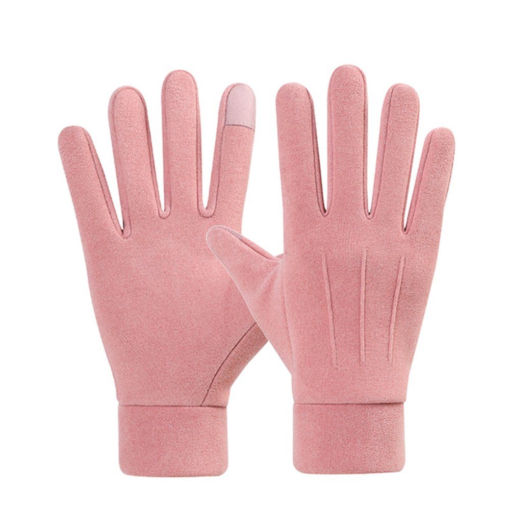 Outdoor Winddicht Handschuhe für Fleecehandschuhe Sporthandschuhe Radfahren Skifahren Damen-Rosa HOME (Paar) Handschuhe LAPA Warm Winter Touchscreen Fahrradhandschuhe