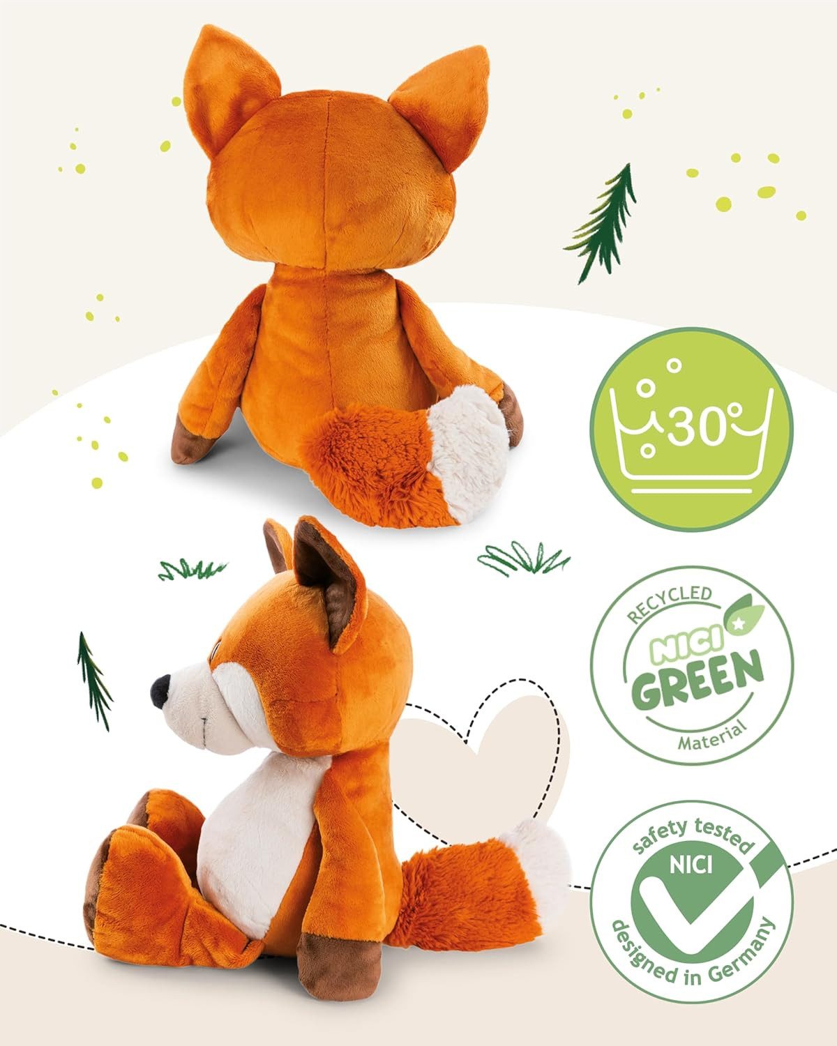 Nici Spiel NICI Sterntaler Kuscheltier Fuchs Fabio - weich & kuschelig