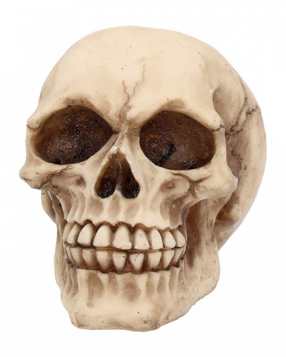 Kleiner Lachender Breit Dekofigur 12cm Totenkopf Horror-Shop