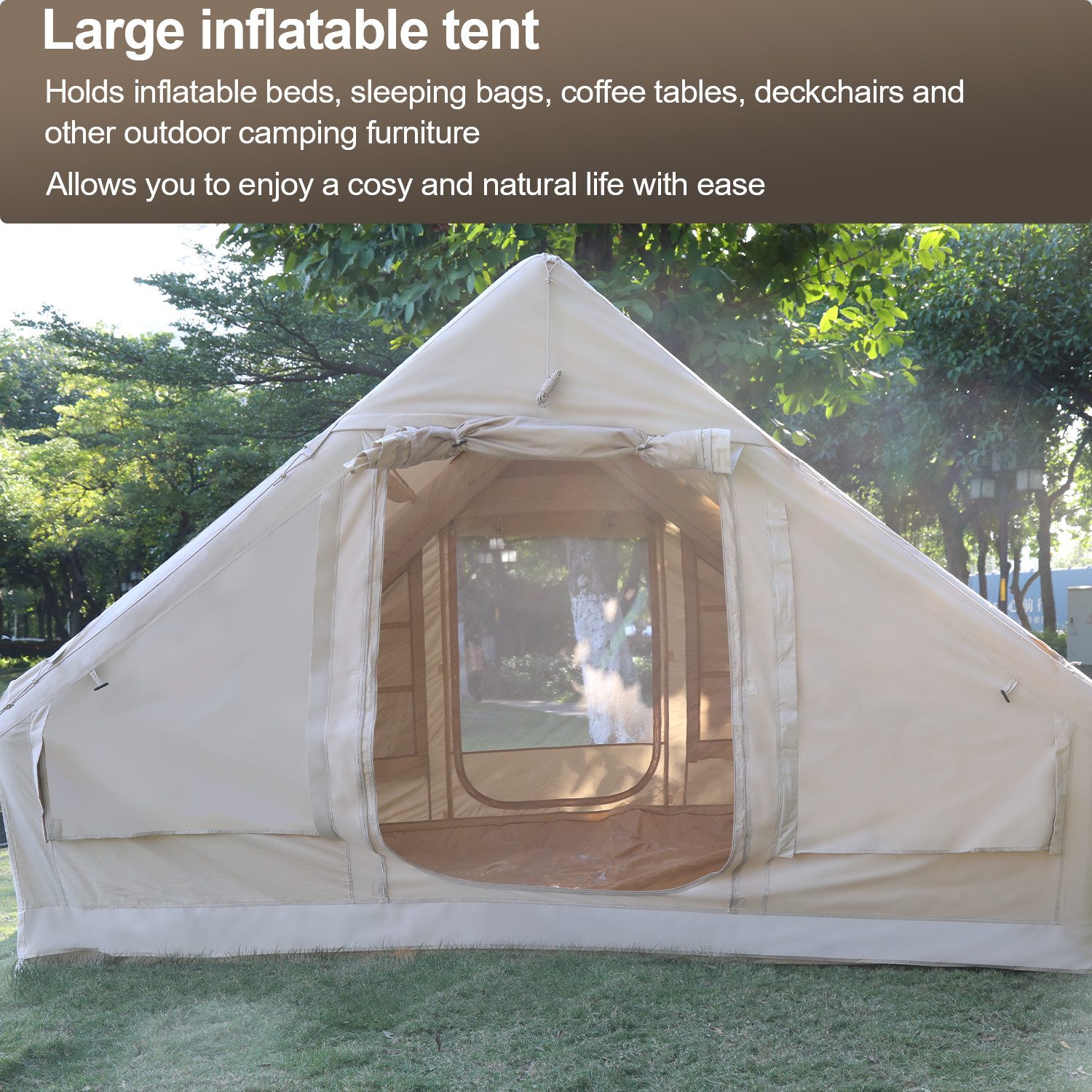 Clanmacy aufblasbares Zelt aufblasbares Zelt Aufblasbares 4-6 Personen Familienzelt Wasserdicht