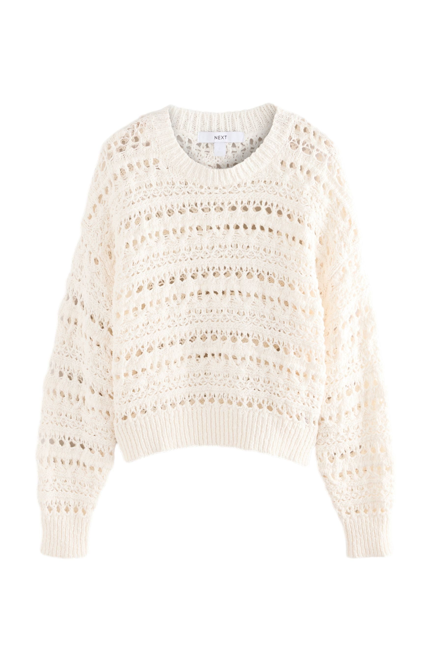 Next Strickpullover Baumwoll-Strickpullover mit Rundhalsausschnitt (1-tlg) günstig online kaufen