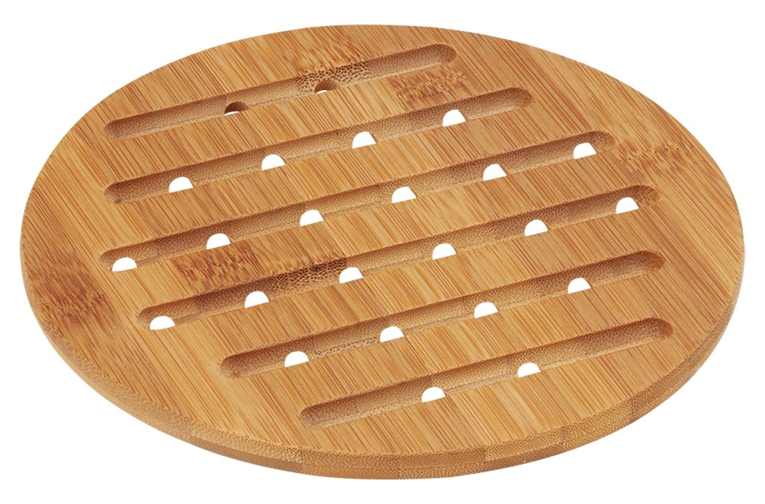 Topfuntersetzer KIAN, Braun, Ø 20 cm, Bambusholz, für Töpfe