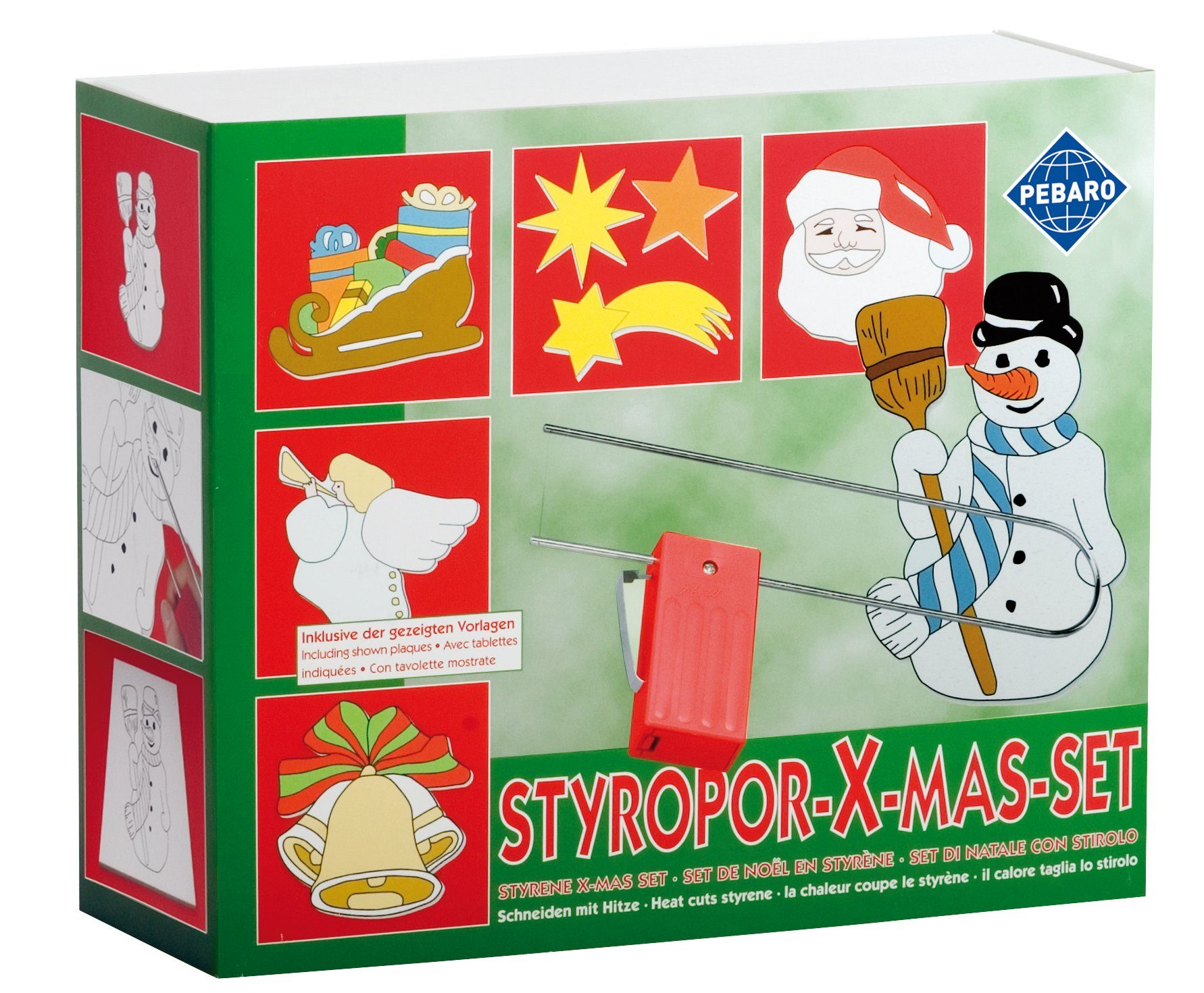Pebaro Kreativset Styroporschneide-Bastelset Xmas, 800W