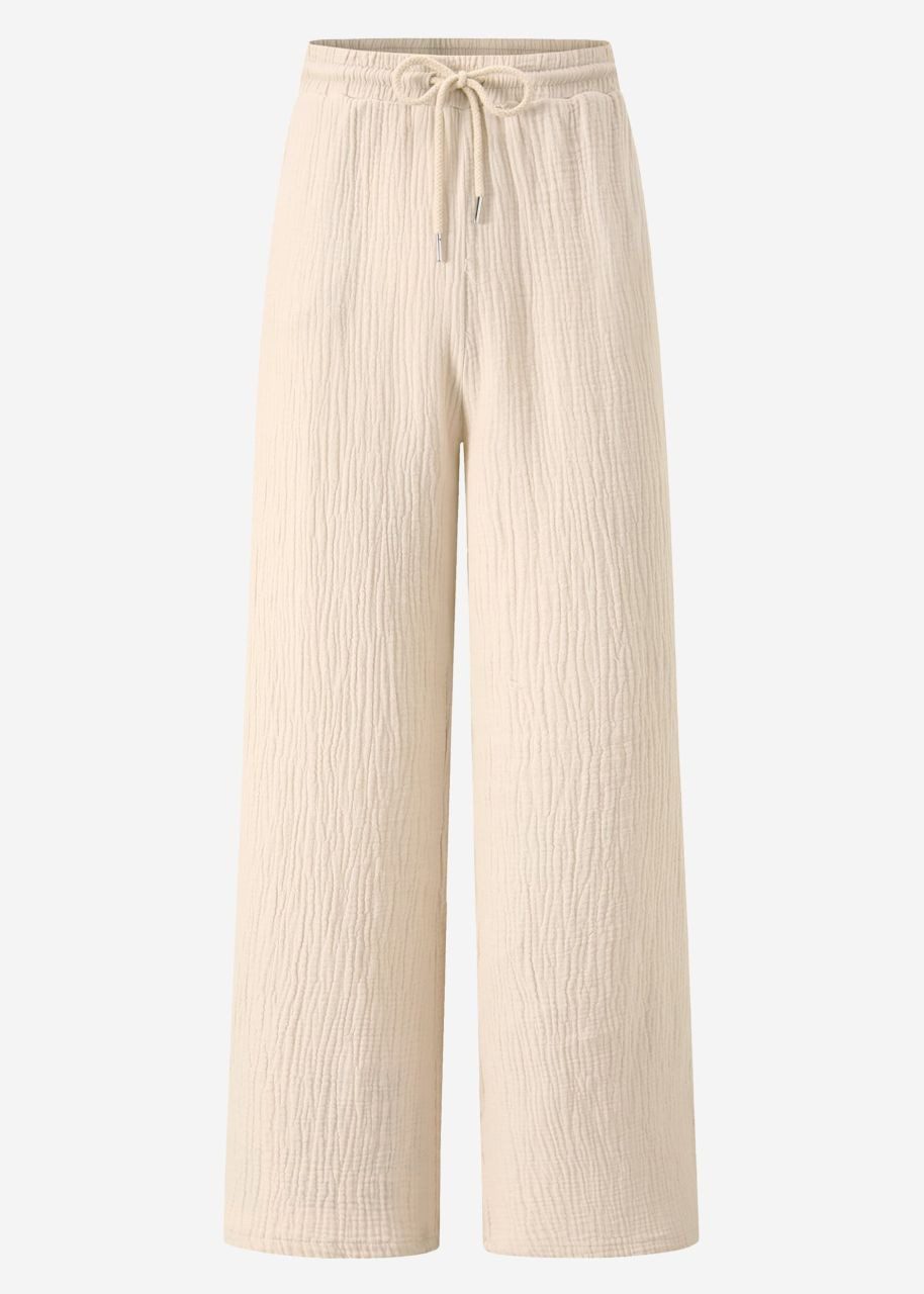 SASSYCLASSY Stoffhose Leichte Musselin Sommer Hose günstig online kaufen