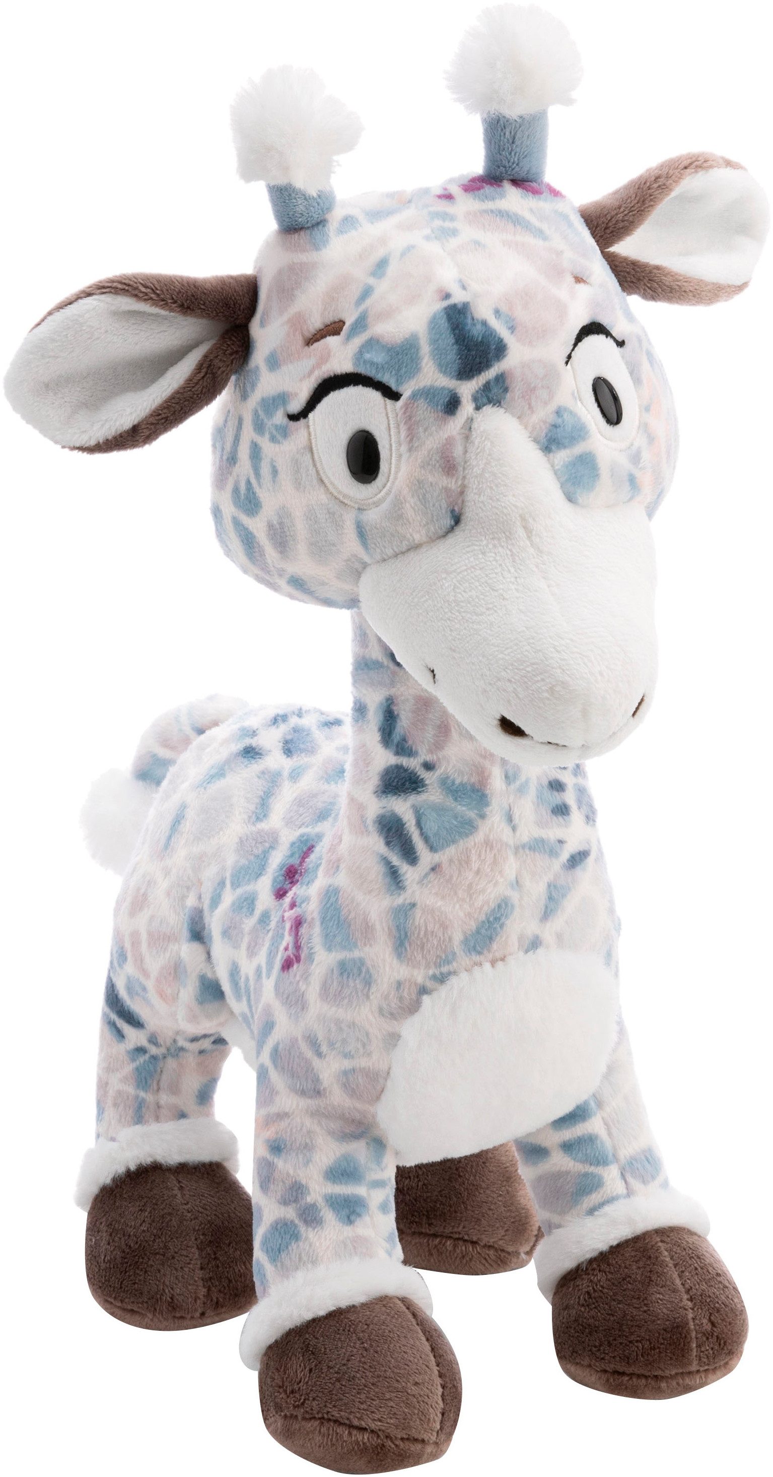 Nici Kuscheltier Winter, Giraffe Winny Winterfur, 27 cm stehend, sitzend; enthält recyceltes Material