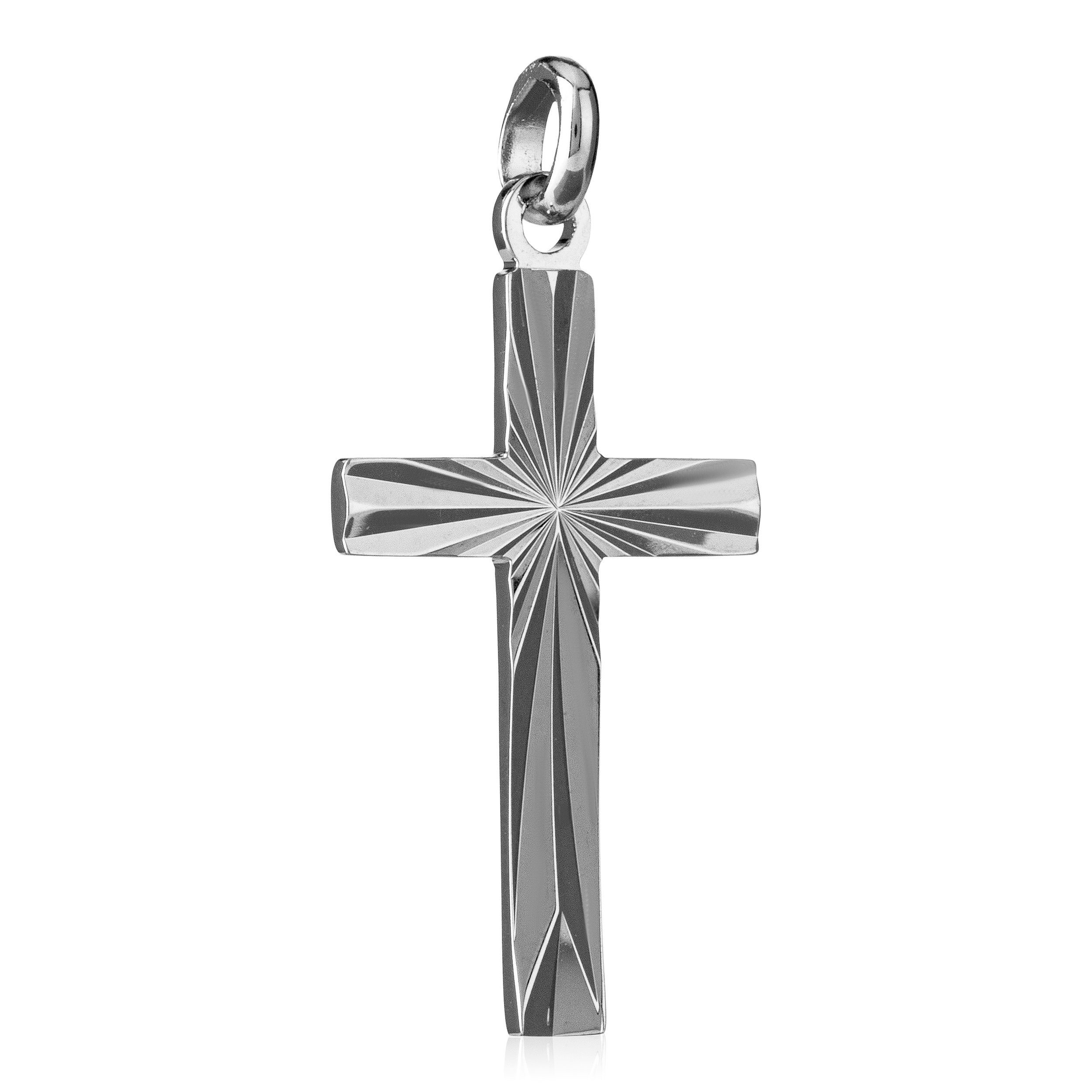 Kettenanhänger Kreuzanhänger NKlaus Kon Kommunion 25mm Kreuz 925 Silber