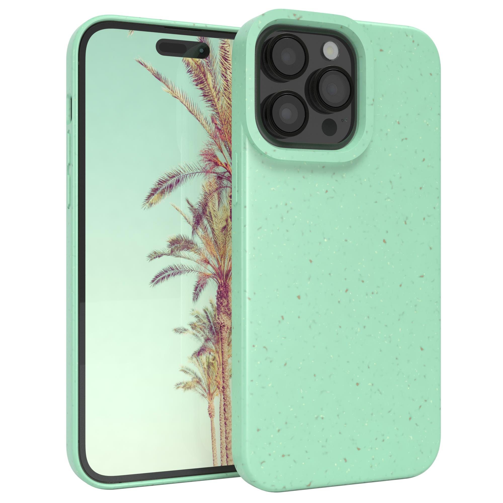 EAZY CASE Handyhülle Bio Case für Apple iPhone 14 Pro Max 6,7 Zoll, Slimcover aus Pflanzenfasern Schutzhülle kratzfest phone case Grün