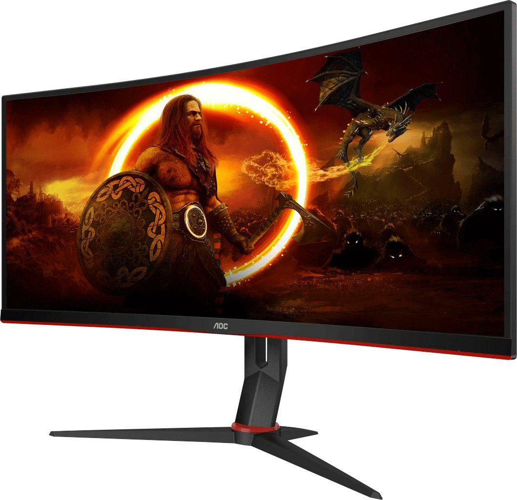 AOC CU34G2X/BK Curved-Gaming-LED-Monitor (86,4 cm/34 Reaktionszeit, 1 Hz, x px, ", ms 1440 144 QHD+, LED) VA 3440