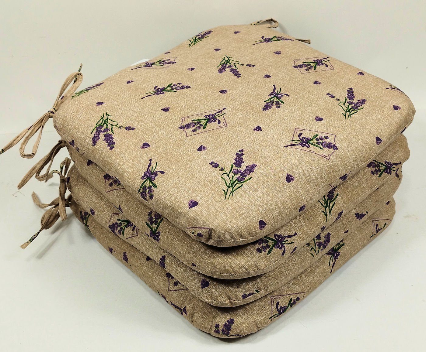 Rattani Sitzkissen Sitzkissen Stuhlkissen Billy 40 x 40 cm Lavendel, Set 4  günstig online kaufen