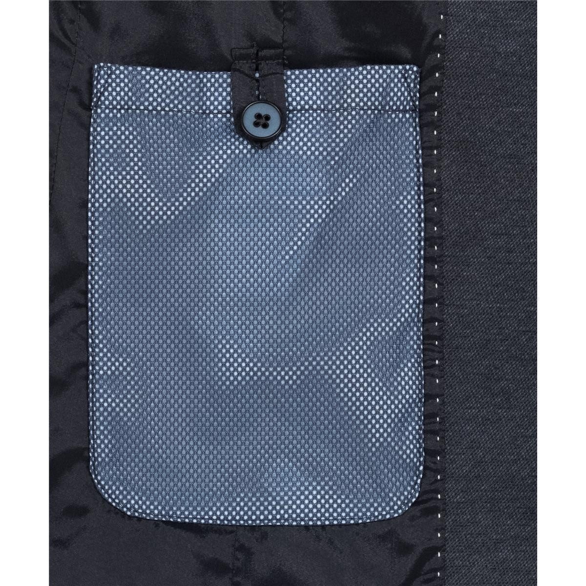 HECHTER PARIS Jerseyblazer HECHTER Paris CASUAL Damen-Jerseyblazer Modern-Fit Blau Microdessin