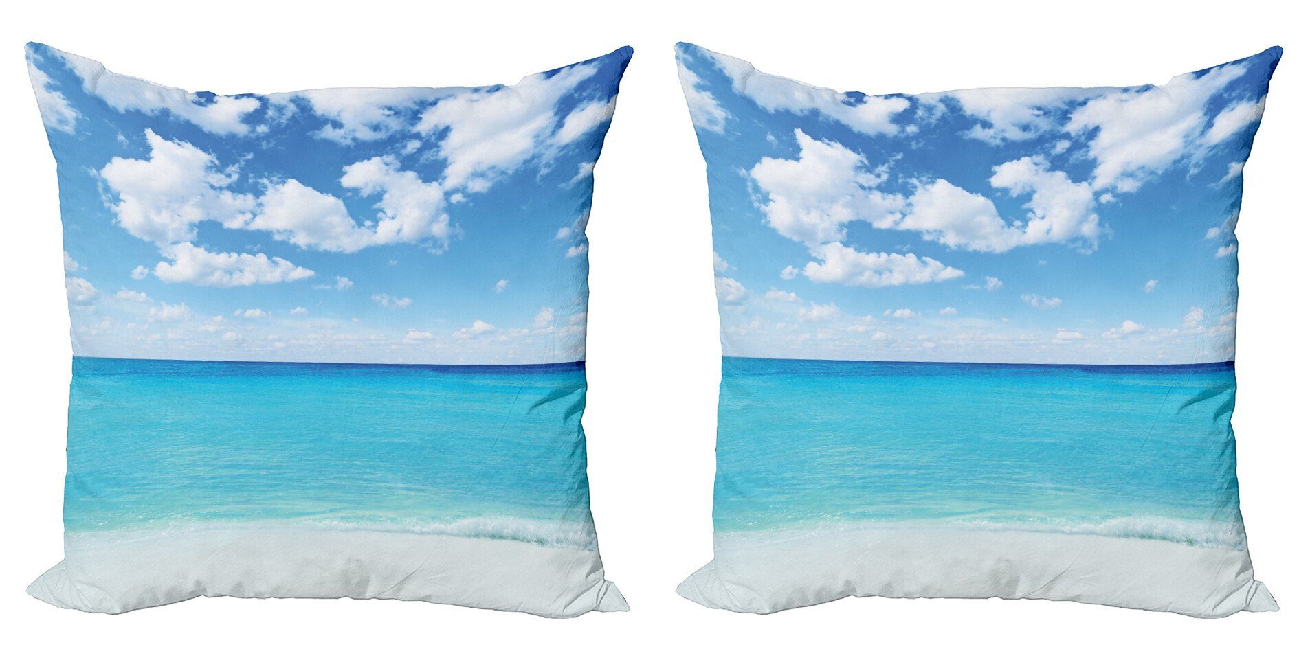 Kissenbezüge Modern Accent Doppelseitiger Digitaldruck, Abakuhaus (2 Stück), Tropisch Hawaiian Seascape