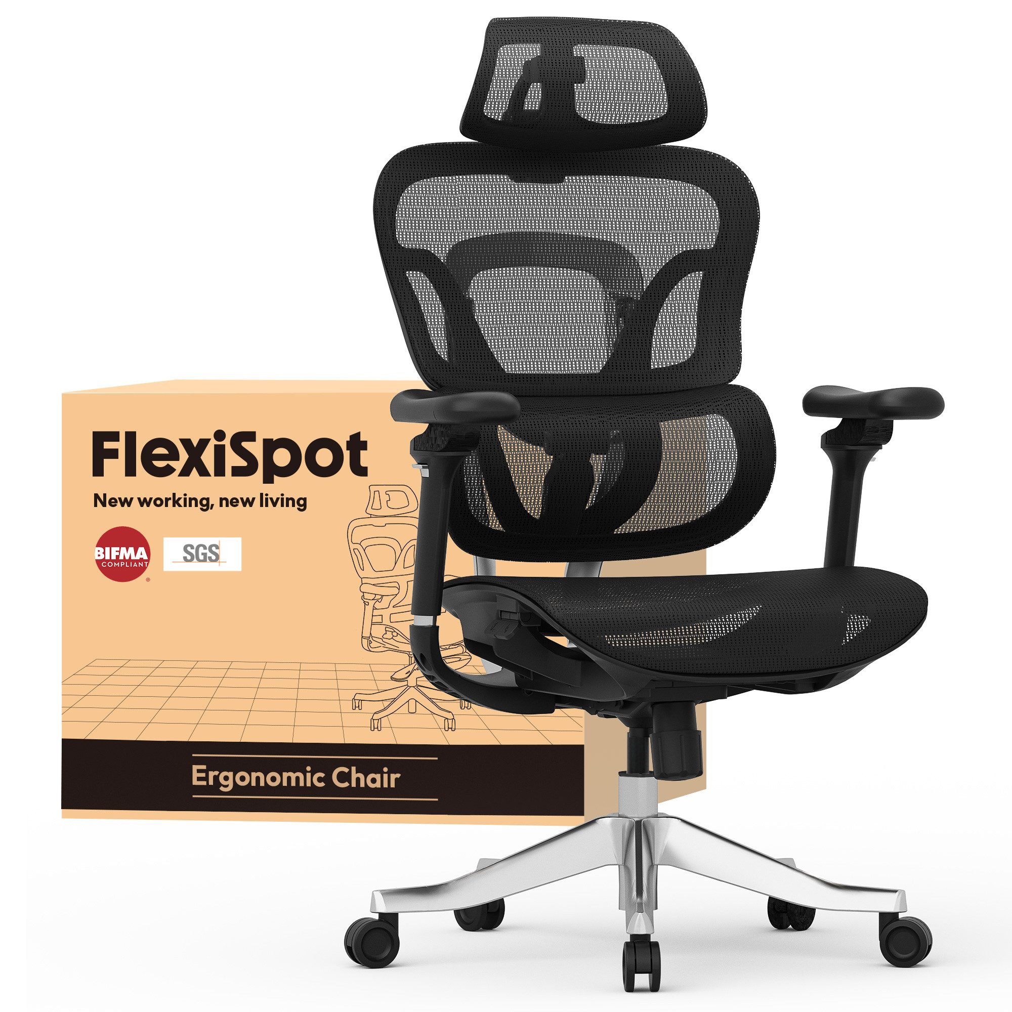 FLEXISPOT Bürostuhl ErgoX, Schreibtischstuhl Premium Ergonomischer günstig online kaufen