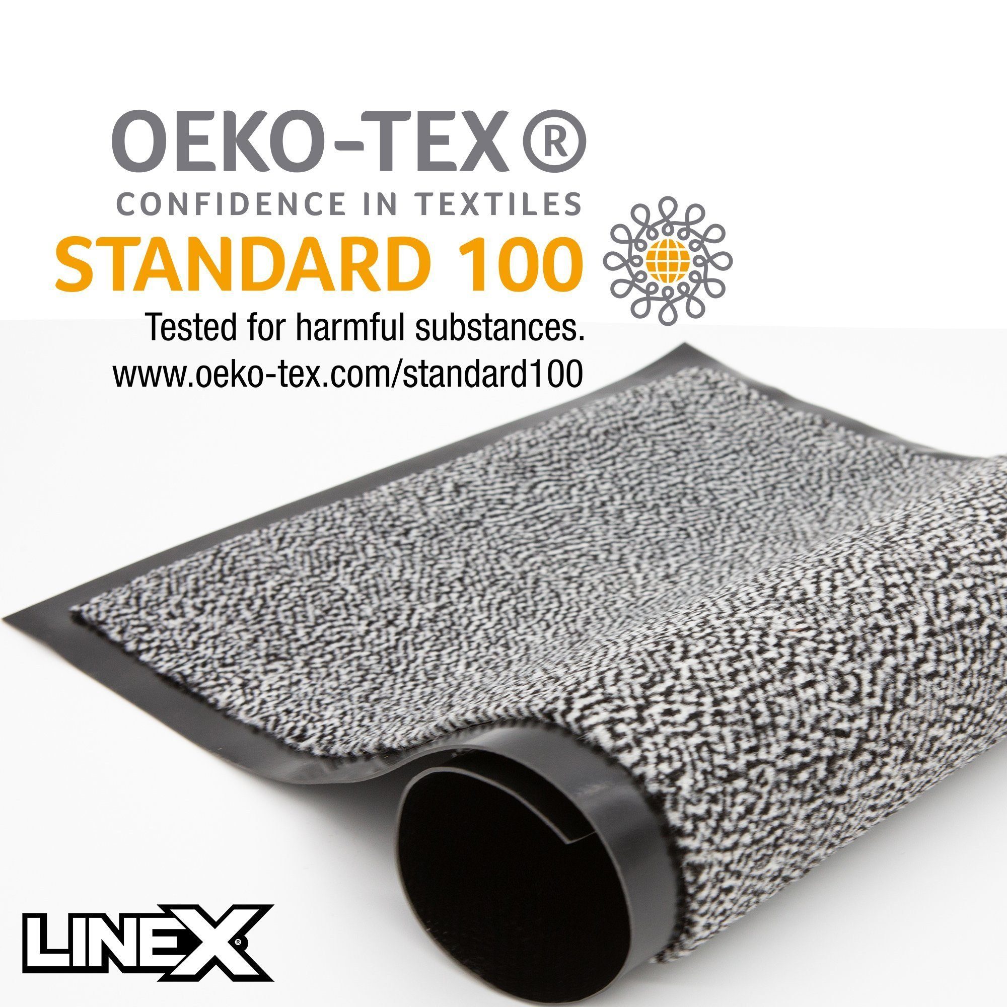 Linex Fußmatte rutschfest Schutzfangmatte, waschbar Eingangsmatte, Höhe: 7 mm, Indoor - Outdoor geeignet