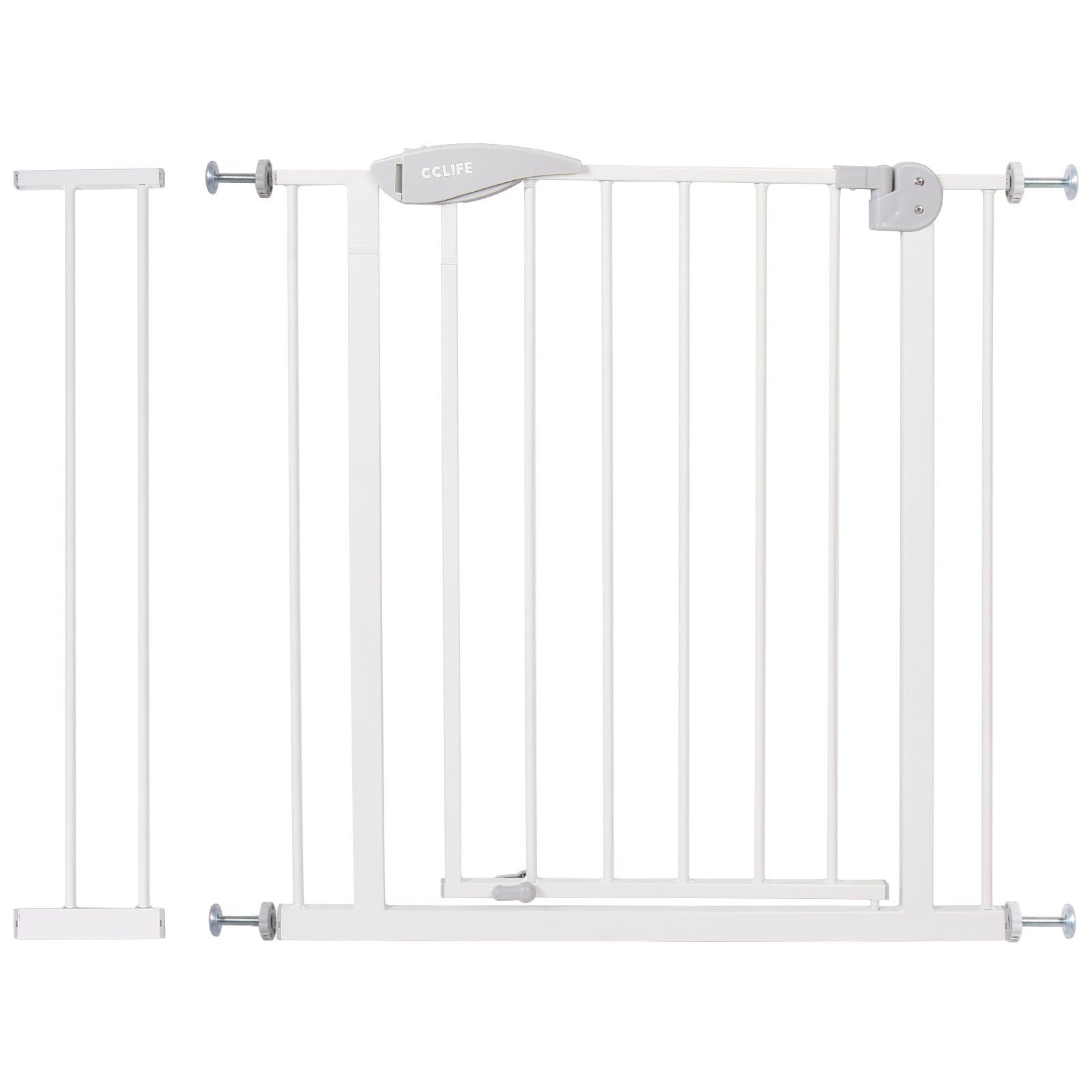 CCLIFE Türschutzgitter CCLIFE Treppenschutzgitter Türschutzgitter Verlängerung, weisses Ohne 75-85 mit Bohren 14cm