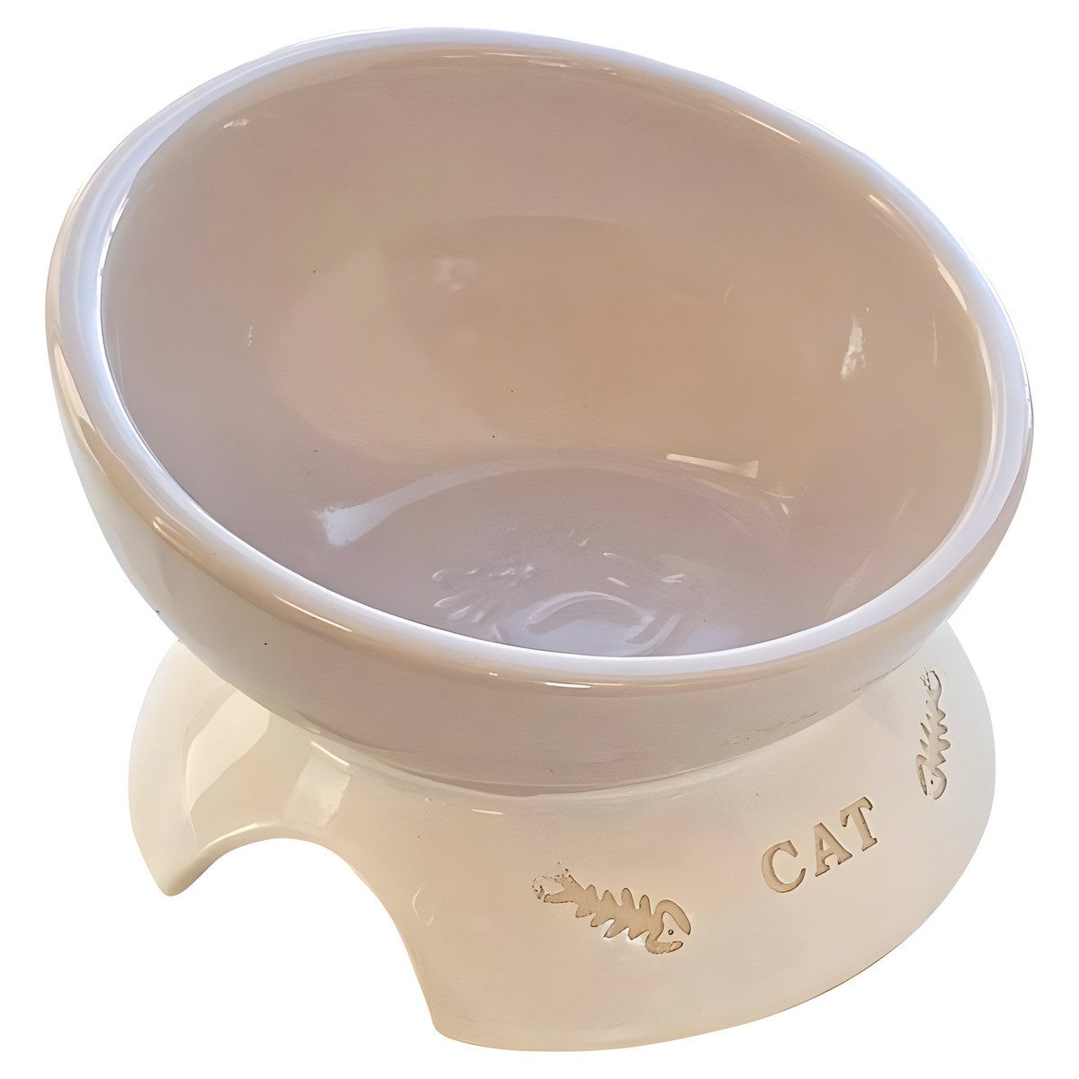 Nobby Futternapf Katzen Keramik-Napf Cat creme
