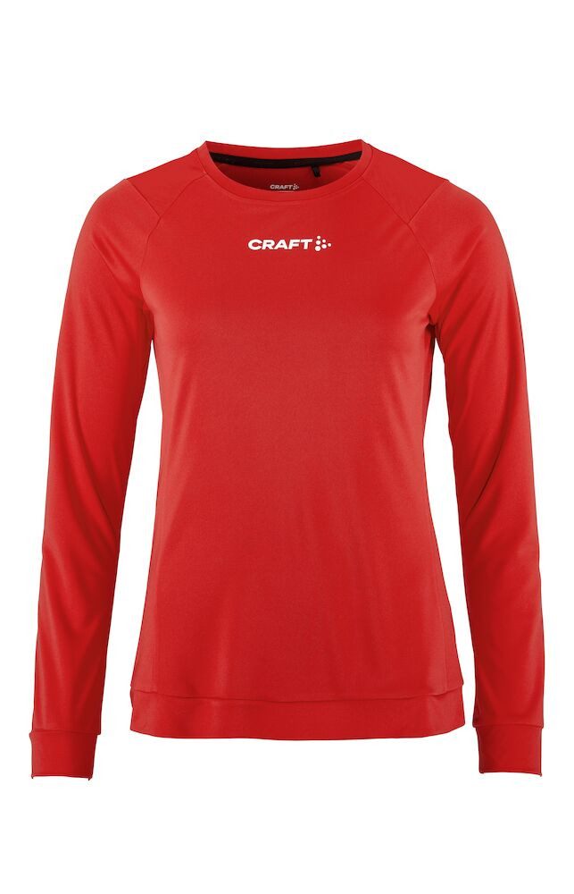 Craft Langarmshirt Rush 2.0 Tee (leicht, funktionell) rot Damen günstig online kaufen