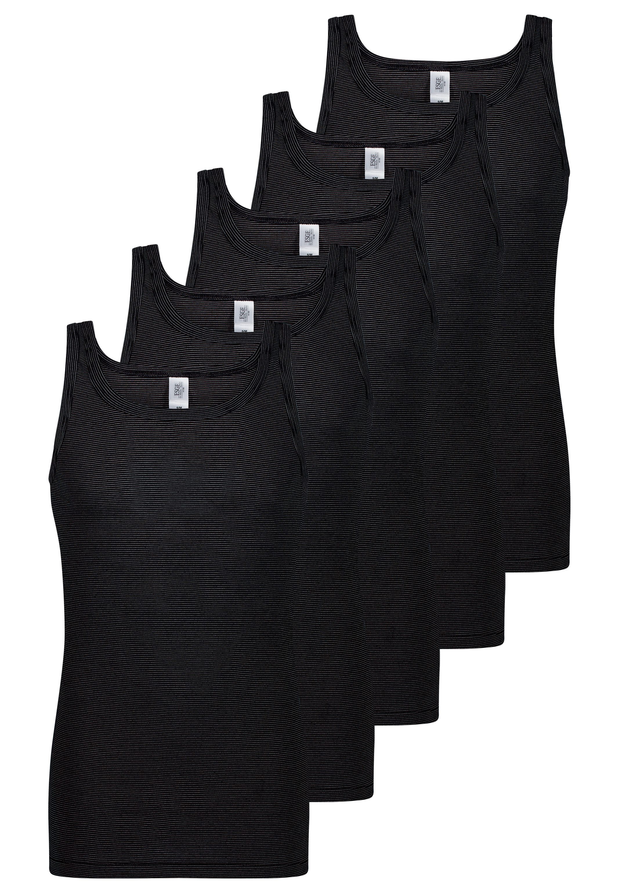 ESGE - Die Wäsche-Macher Unterhemd 5er Pack - Feinripp Ringel (Spar-Set, 5- günstig online kaufen