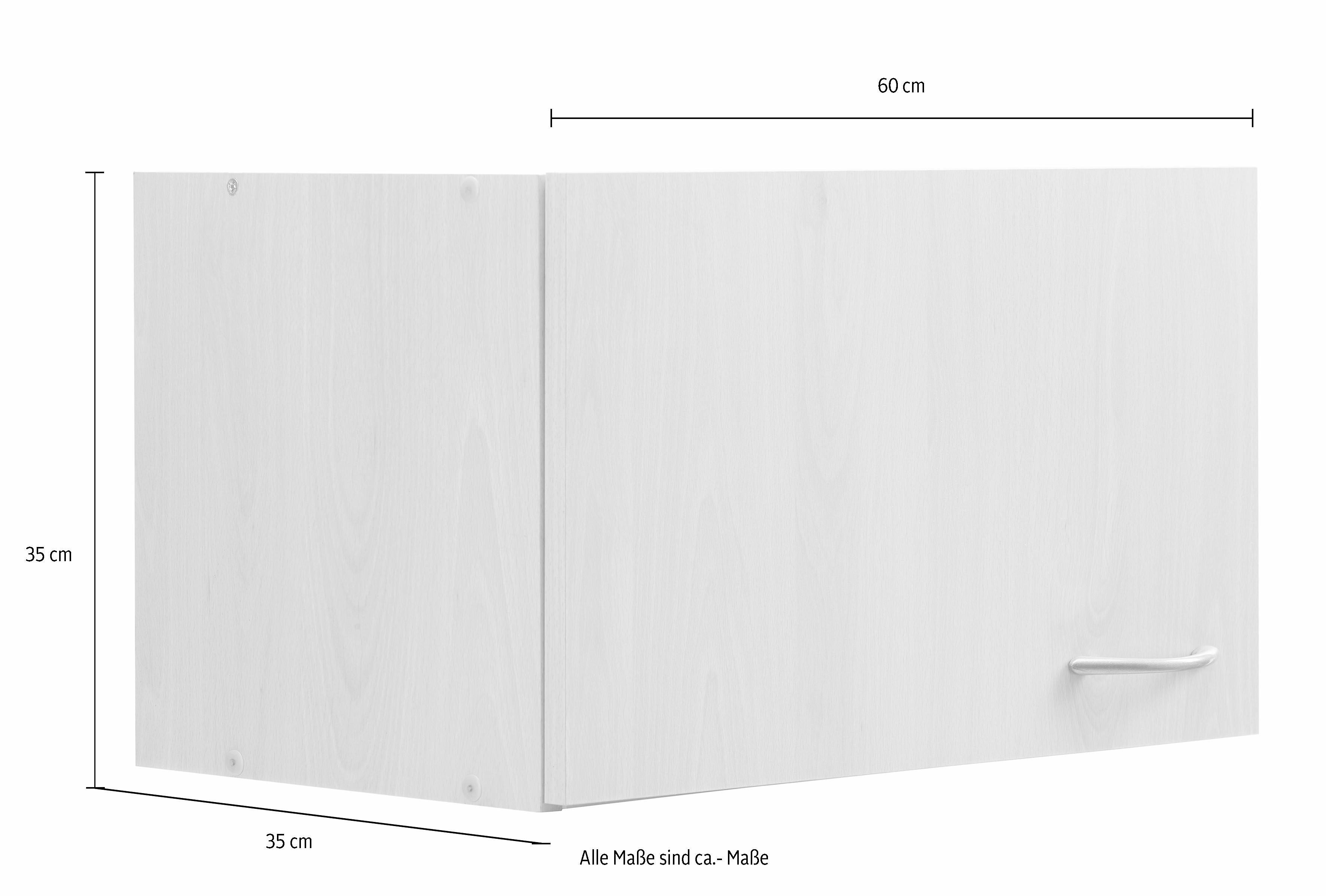 Kurzhängeschrank breit 60 Küchen wiho Ozeanblau Hellgrau Kiel | cm