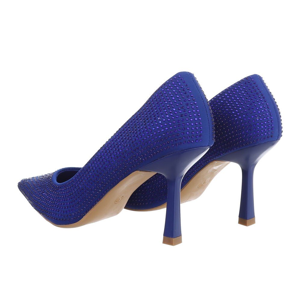 in Abendschuhe Heel High-Heel-Pumps Ital-Design Damen Elegant Blau Pumps Pfennig-/Stilettoabsatz High