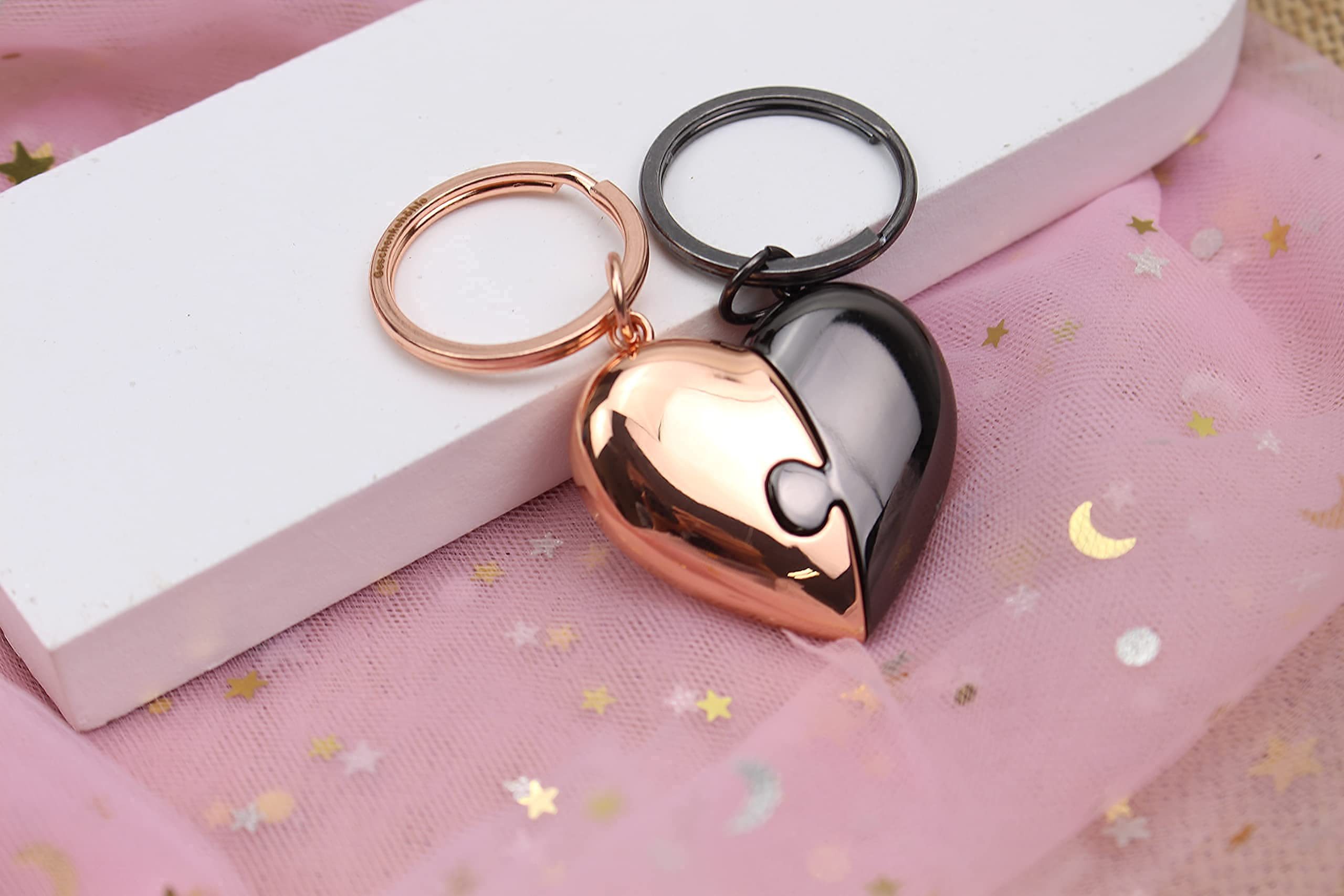 Geschenkehöhle Schlüsselanhänger Set Puzzle Herz Schlüsselanhänger für Paar günstig online kaufen