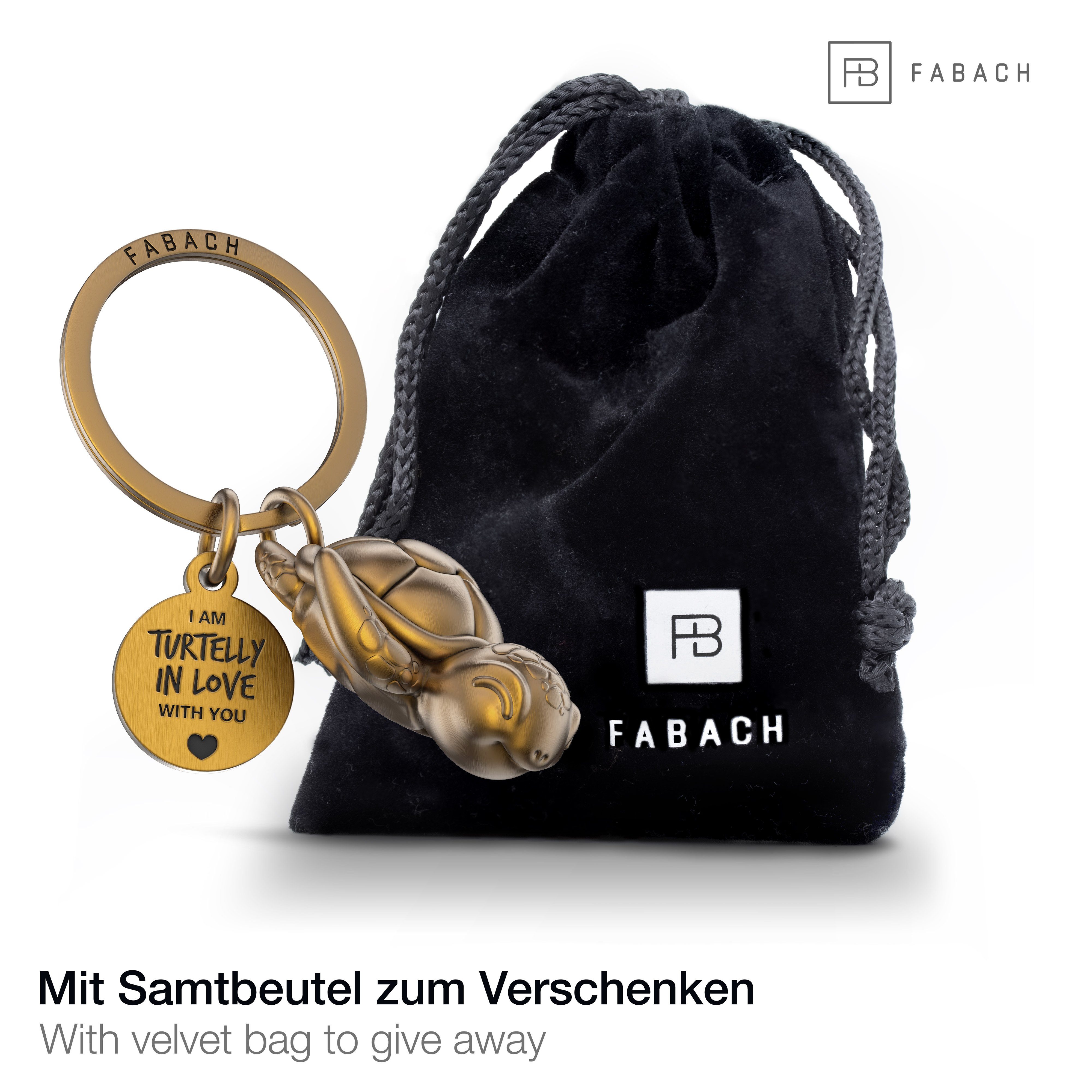 FABACH Schlüsselanhänger Schildkröte Snappy mit Gravur - Turtelly in Love - günstig online kaufen