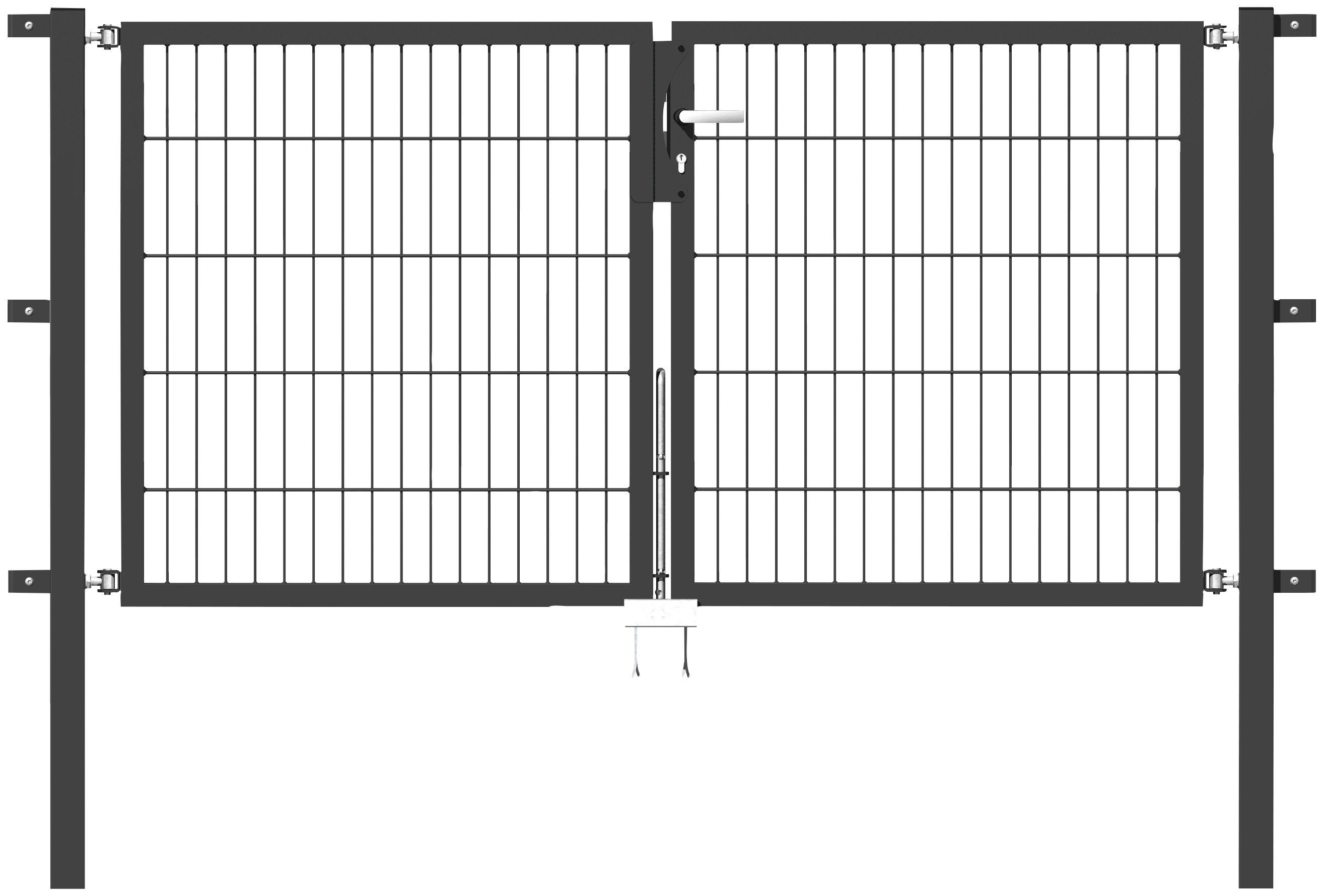 Alberts Zaundoppeltür Flexo, 200 cm Breite, in versch. Höhen