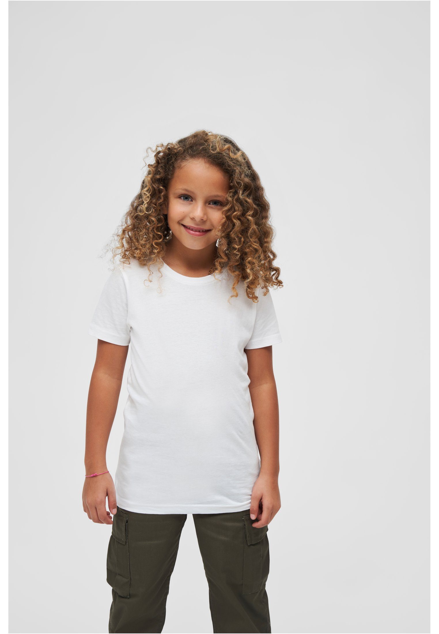 Brandit Kurzarmshirt Kinder Kids T-Shirt (1-tlg) white