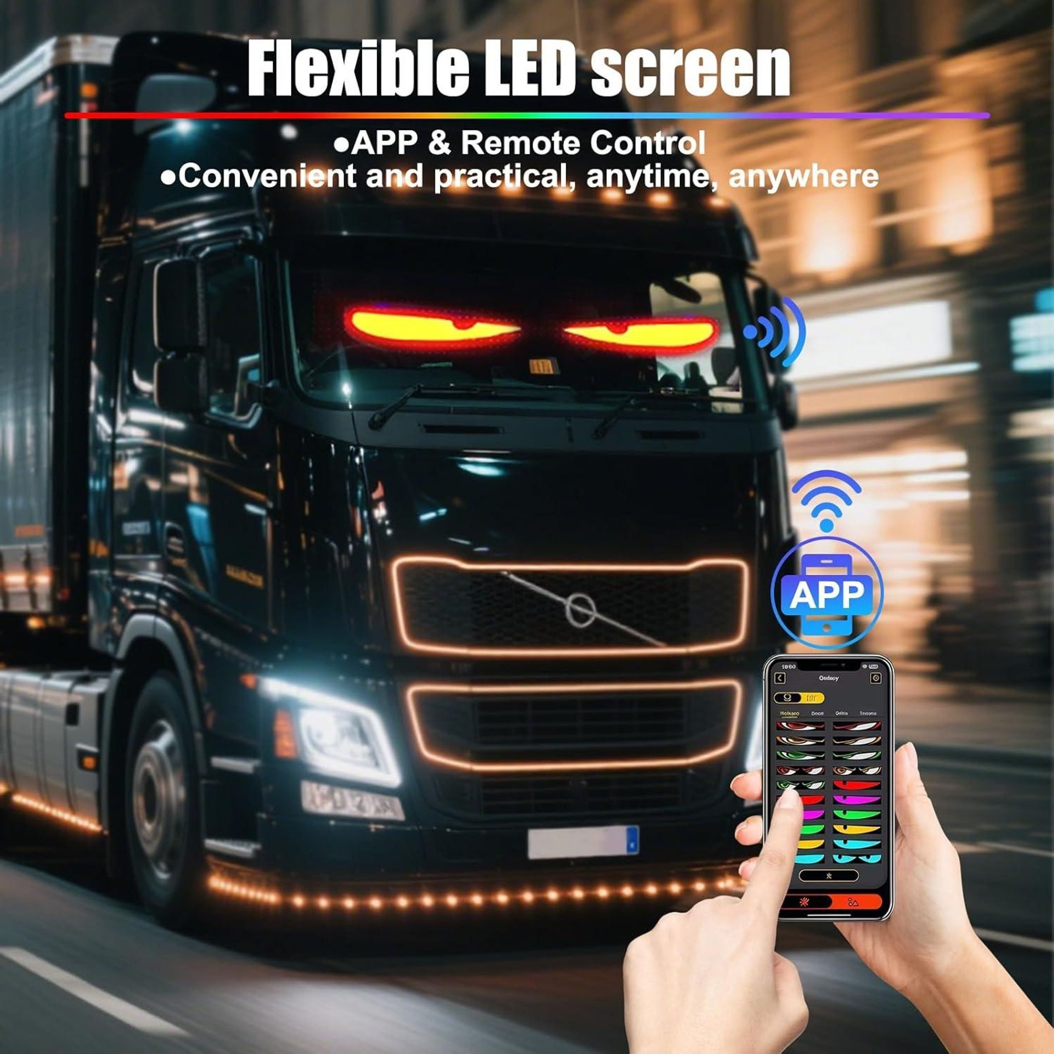 FELIXLEO Dartscheiben-Beleuchtung LED Devil Eyes Light für Cars und LKW Augen – Bild 3 von 5