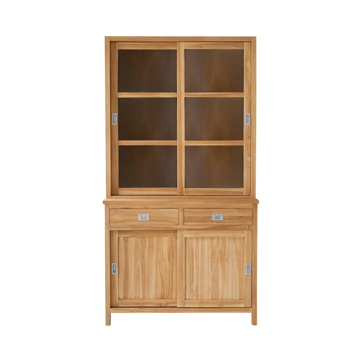 Tikamoon Buffet Coffee Tek Geschirrschrank aus massivem Teakholz 120 cm