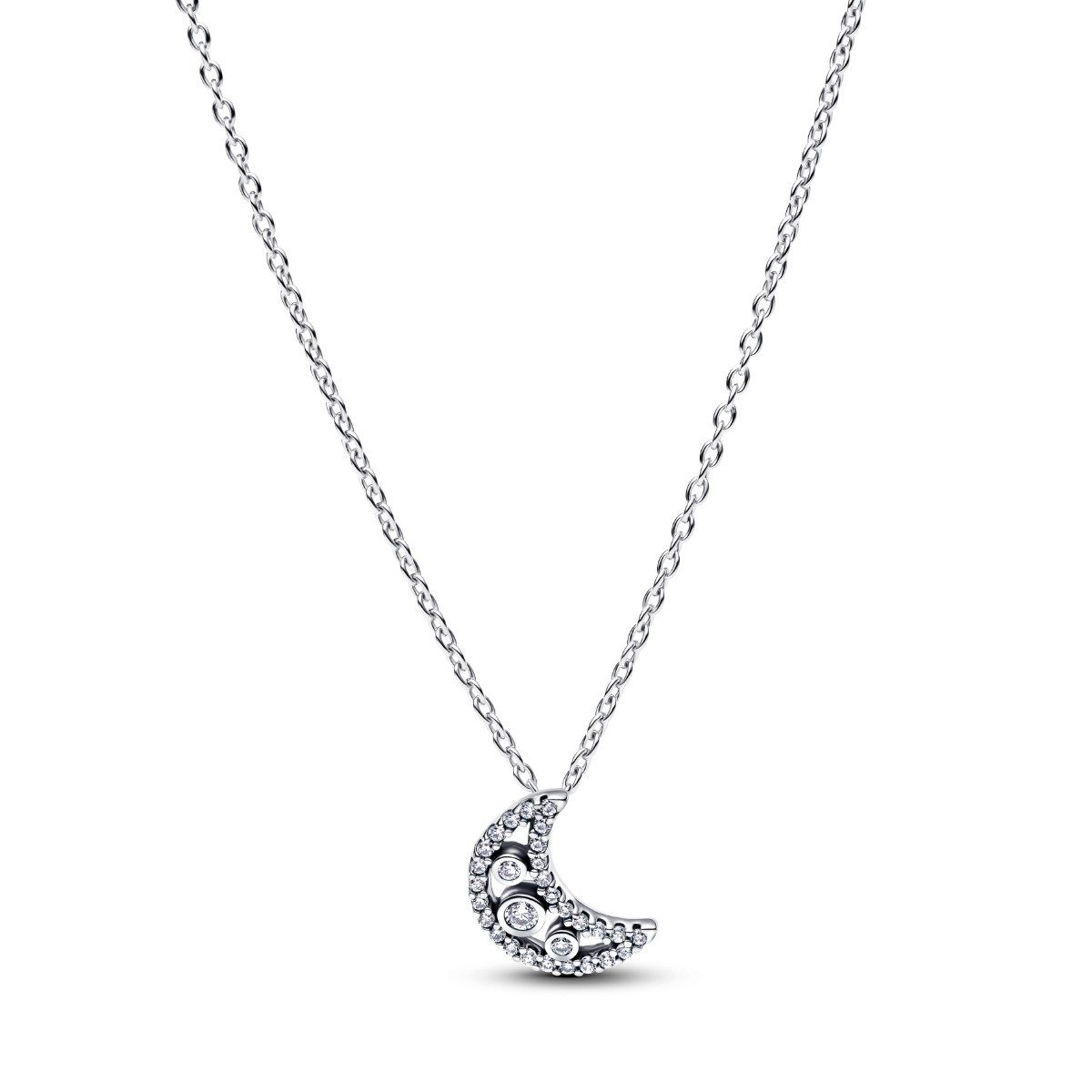 Pandora Kette mit Anhänger Pandora Halskette-Anhänger Mondsichel Sterling-Silber 394259C01-50 cm