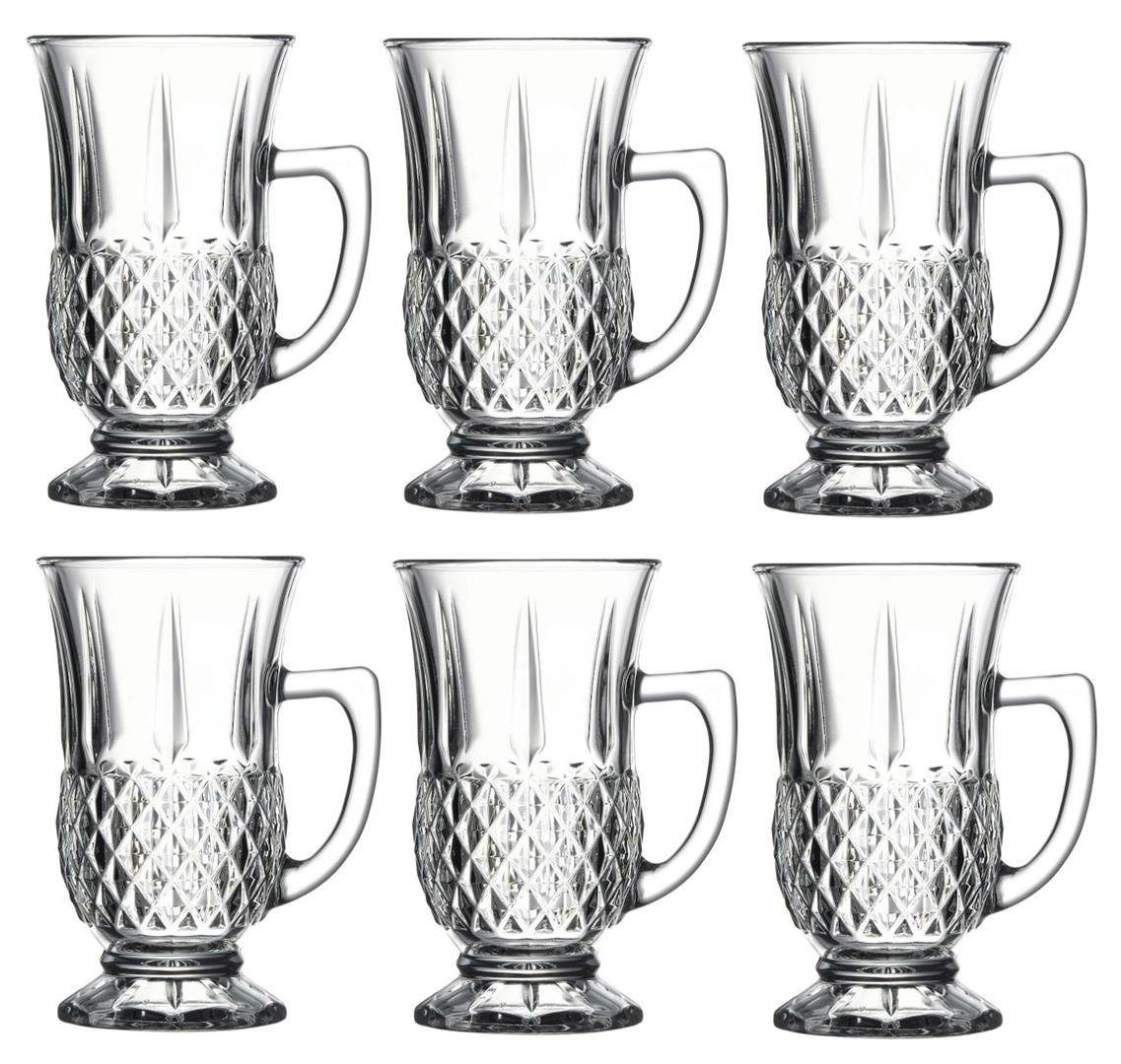 Pasabahce Gläser-Set Istanbul, Glas, 6-teiliges Teeglas Set, spülmaschinengeeignet für praktische Nutzung