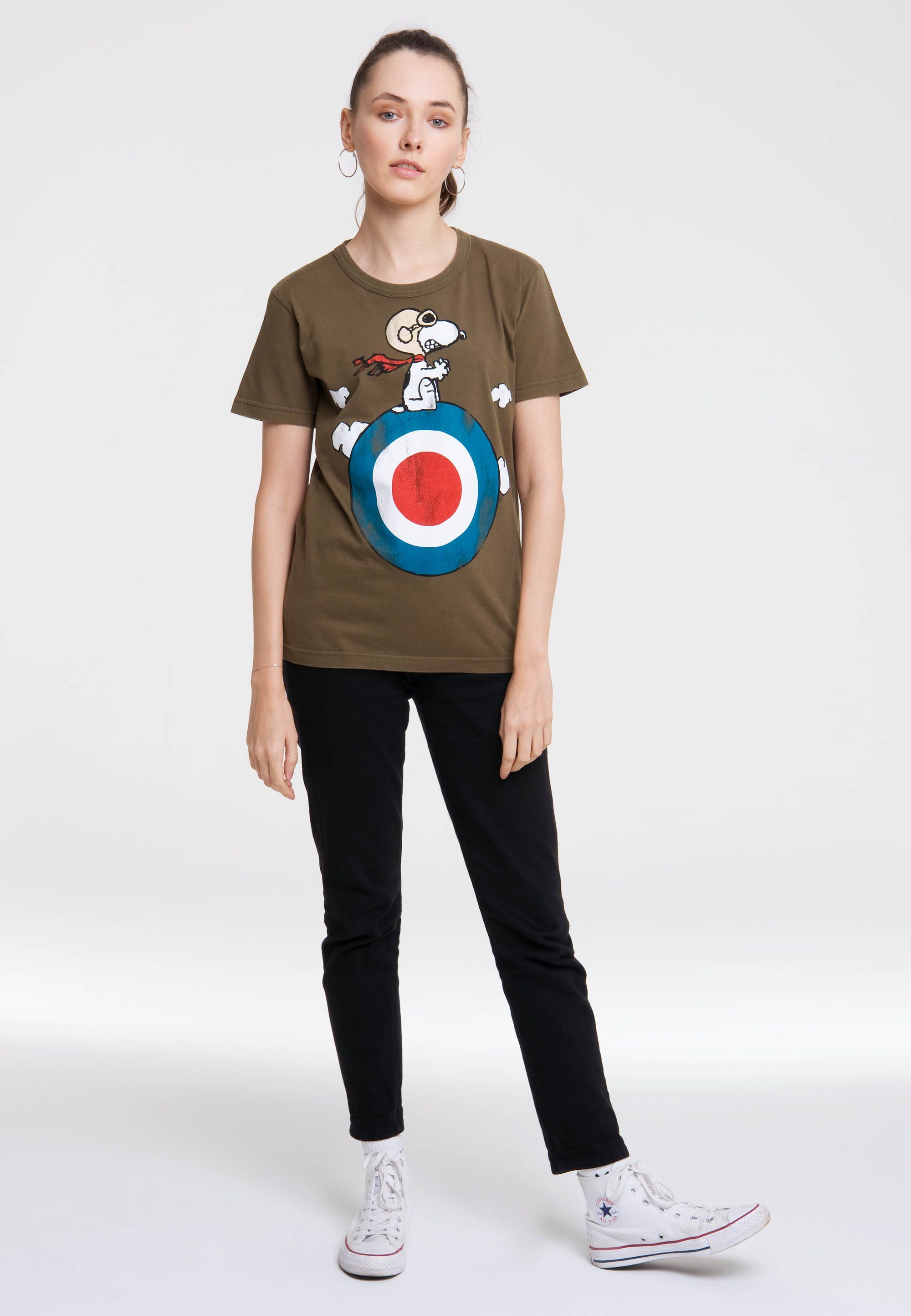 LOGOSHIRT T-Shirt Peanuts - Snoopy mit lizenziertem Print
