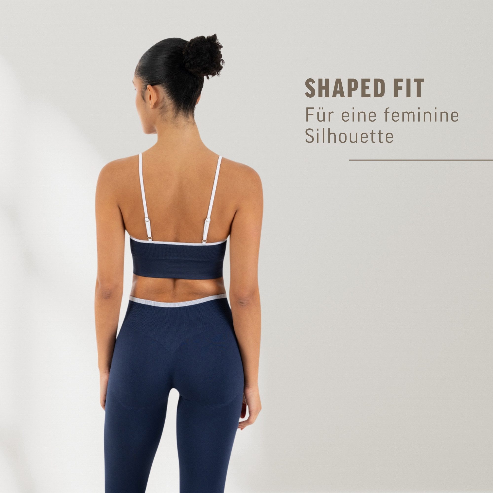 Smilodox Sport-BH Yari, Fitness- BH Damen, Shaped Fit, Bra mit Rippstruktur, Gym Rippstruktur, verstellbare Träger, Shaped Fit, weiches Material