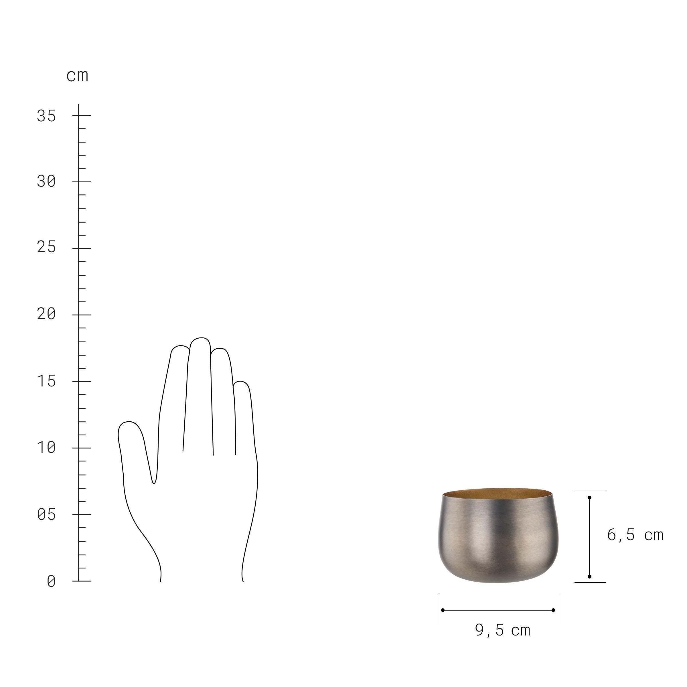 Teelichthalter Teelichthalter Gold 7cm Höhe BUTLERS DUSK