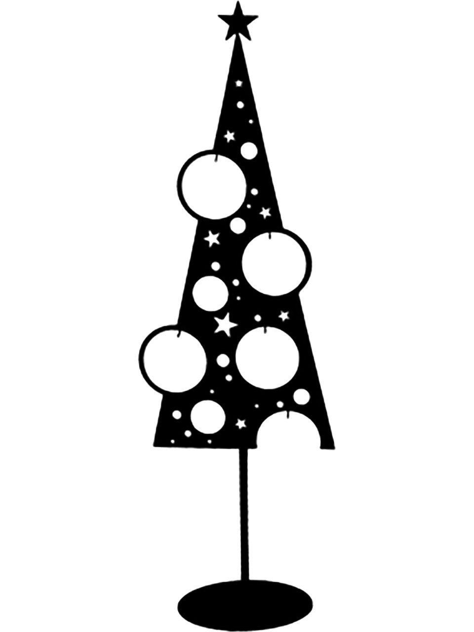 Trend Line Dekoobjekt TrendLine Deko-Weihnachtsbaum Metall 58 x 19 x 13