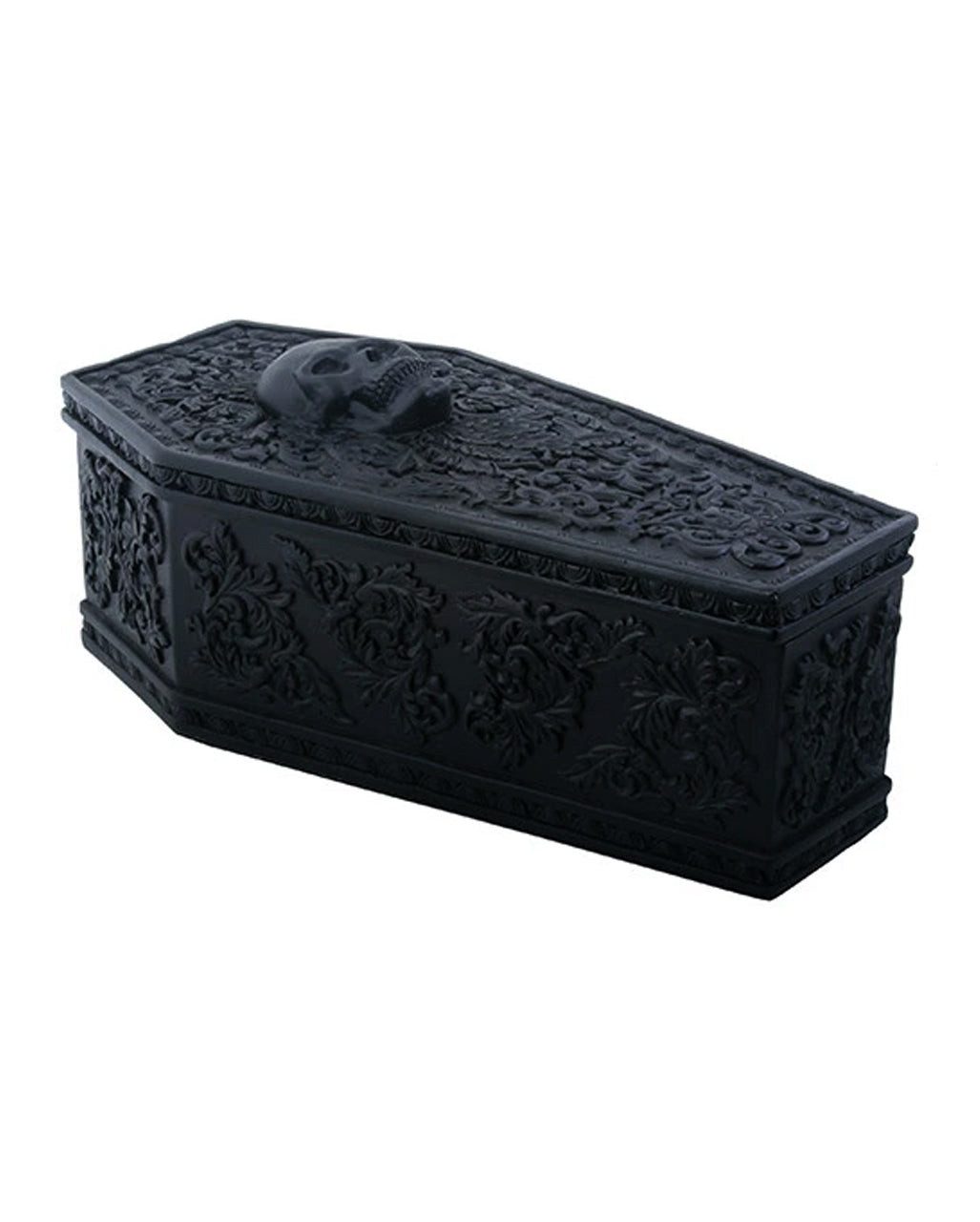Horror-Shop Dekofigur Gothic Sarg Box mit Muster & Schädel. € 45,95