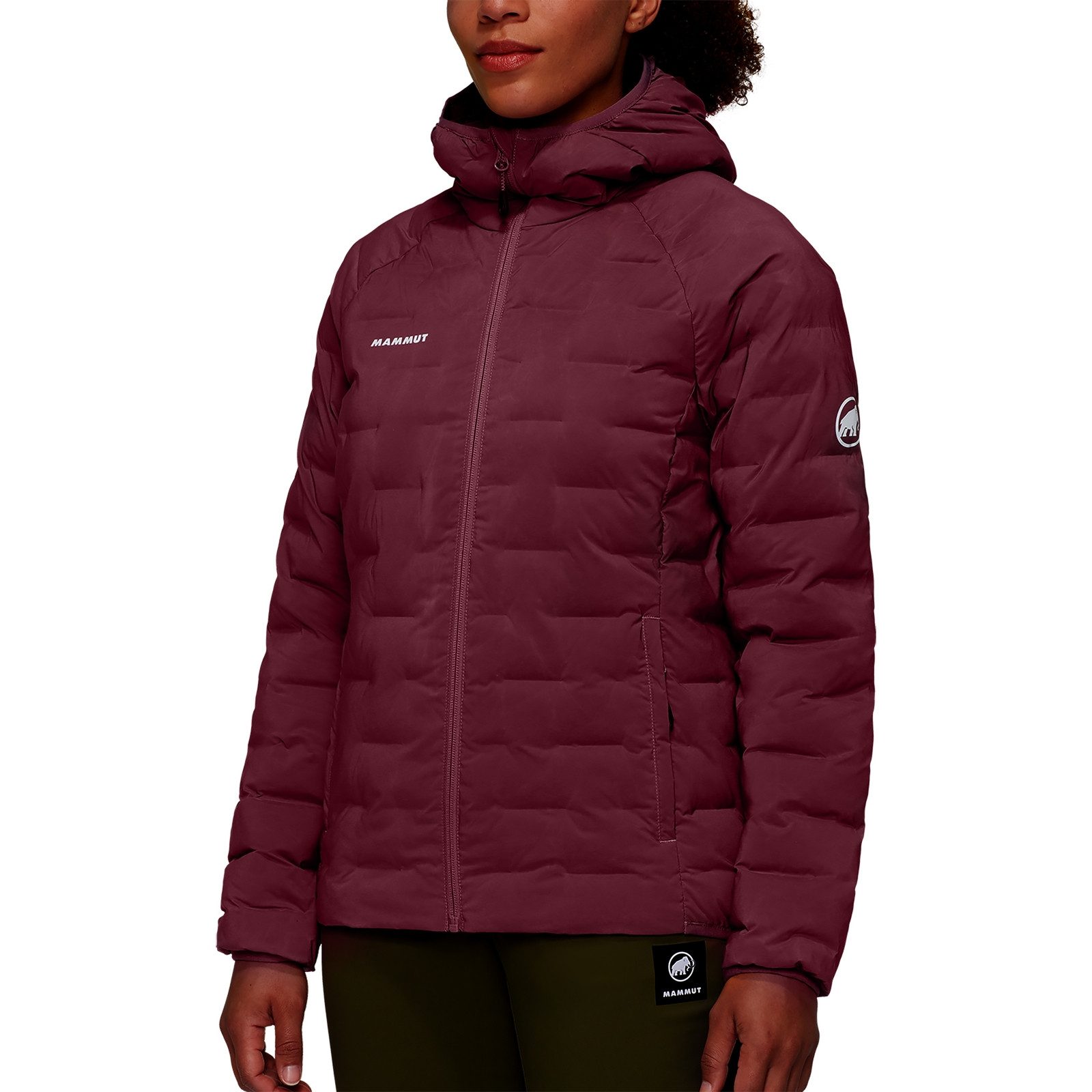 Mammut Steppjacke Sender IN Hooded Jacket mit Markenschriftzug auf der Vorderseite