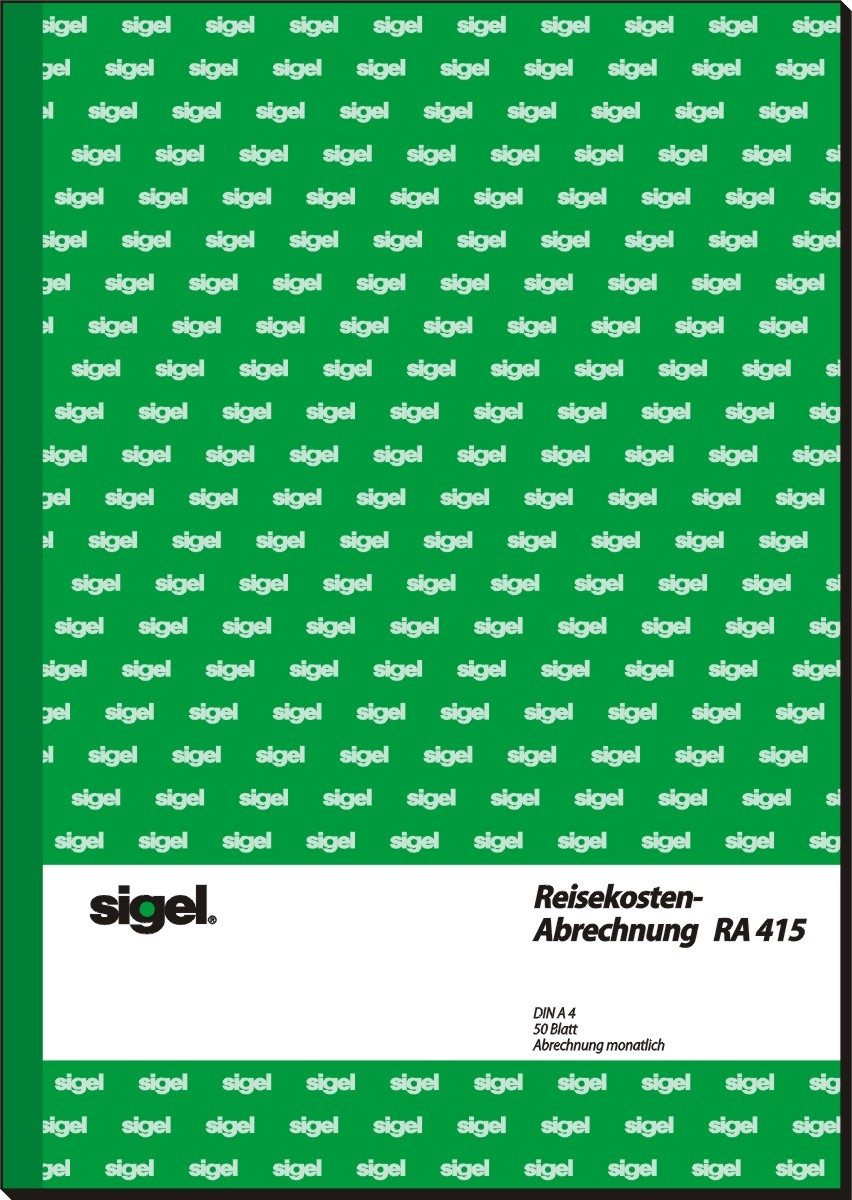 Formularblock Formularbuch Reisekostenabrechnung A4 hoch 50 Blatt