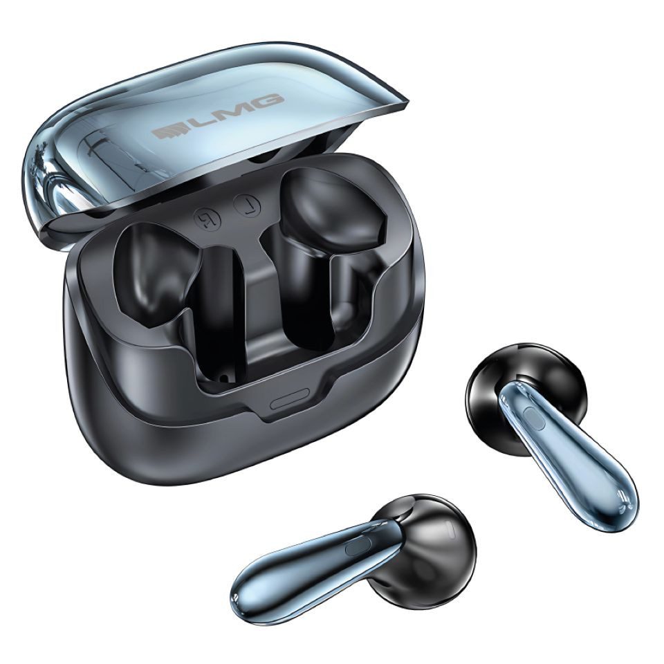 LMG Germany TA11 In-Ear Bluetooth-Kopfhörer mit Case, ANC & ENC >30 dB Bluetooth-Kopfhörer (IOS, Android, HSP, HFP, A2DP, AVRCP, ANC+ENC, 6 Mikrofone, Dual Bass, BT 5.4, 5 h Musik, 300 h Standby)