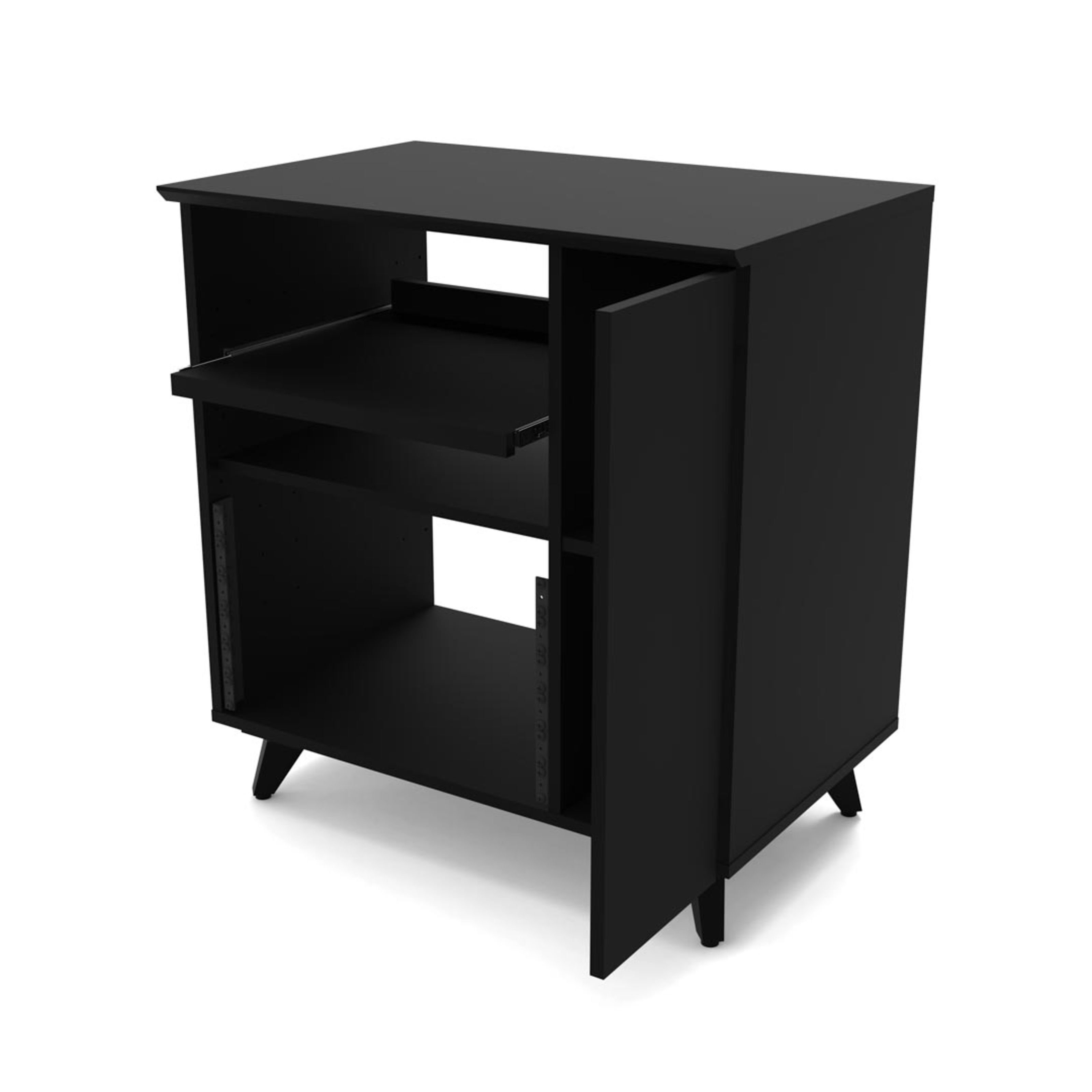 GLORIOUS Musikinstrumentenständer, (Studiomöbel, Studio Racks), Modular Side Rack Schwarz - Studio Rack