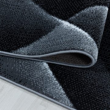 Teppich Abstrakt Design, Teppium, Rechteckig, Höhe: 9 mm, Kurzflor Teppich Abstrakt Design Teppich Schwarz Teppich Wohnzimmer