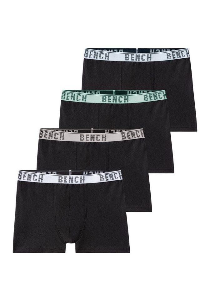 Bench. Boxer Boxershorts für Jungen (Packung, 4-St) mit Logo-Webbund