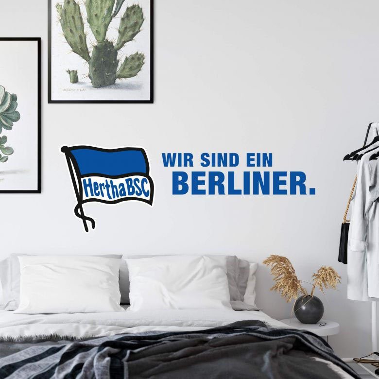 Wall-Art BSC St) Schriftzug Logo Hertha Wandtattoo (1