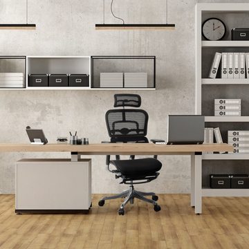 hjh OFFICE Drehstuhl High End Bürostuhl ERGOHUMAN PLUS LEGPRO Netzstoff (1 St), Schreibtischstuhl ergonomisch