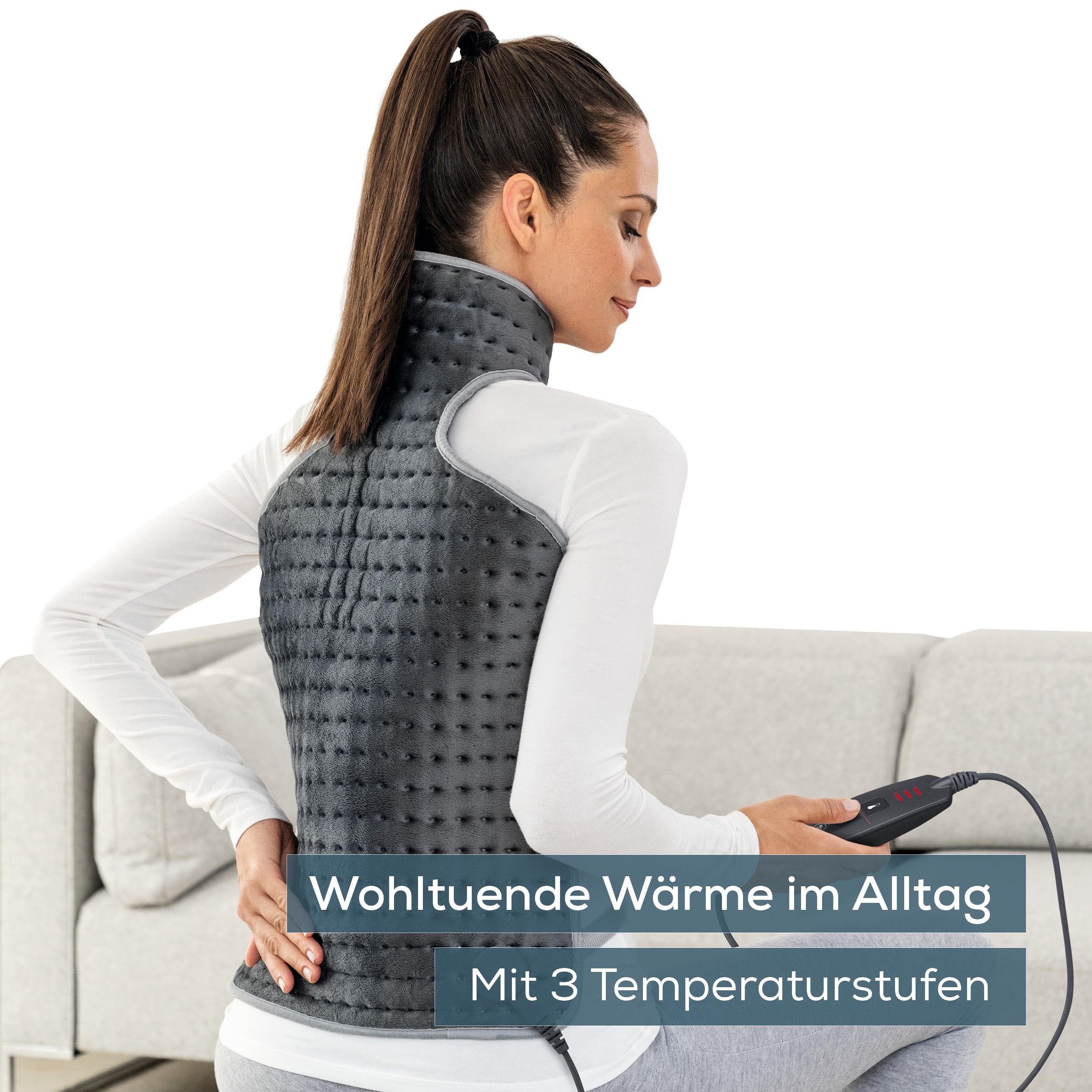 BEURER Heizkissen BEU HK 64, Rü/Na-Heizgerät in modernem Grau