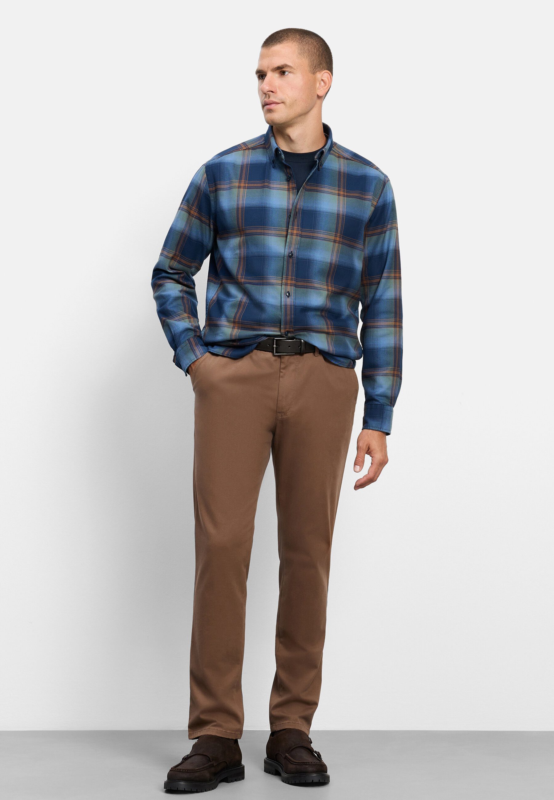 OLYMP Langarmhemd OLYMP Casual, Regular Fit, Button-down