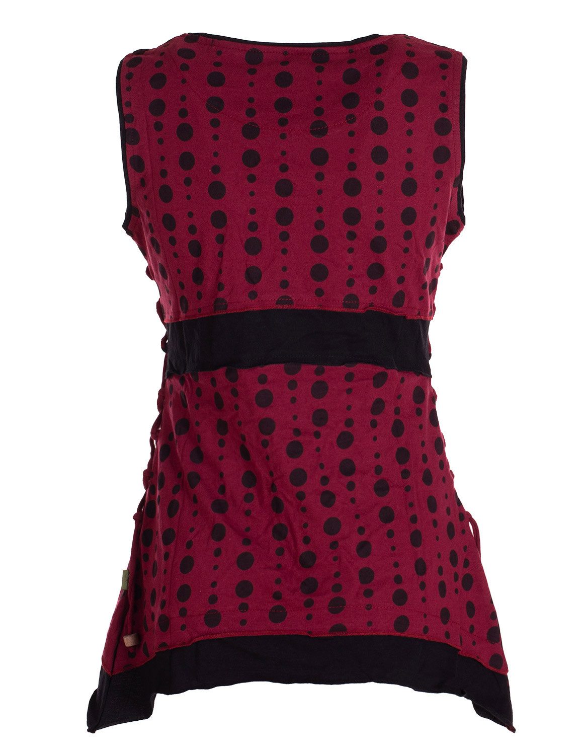 Vishes Shirttop Damen Sommer-Top Zipfel-Top Punkte T-Shirt mit Bändern zum günstig online kaufen