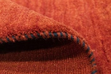 Wollteppich Gabbeh Teppich handgeknüpft orange, morgenland, rechteckig, Höhe: 15 mm, handgeknüpft