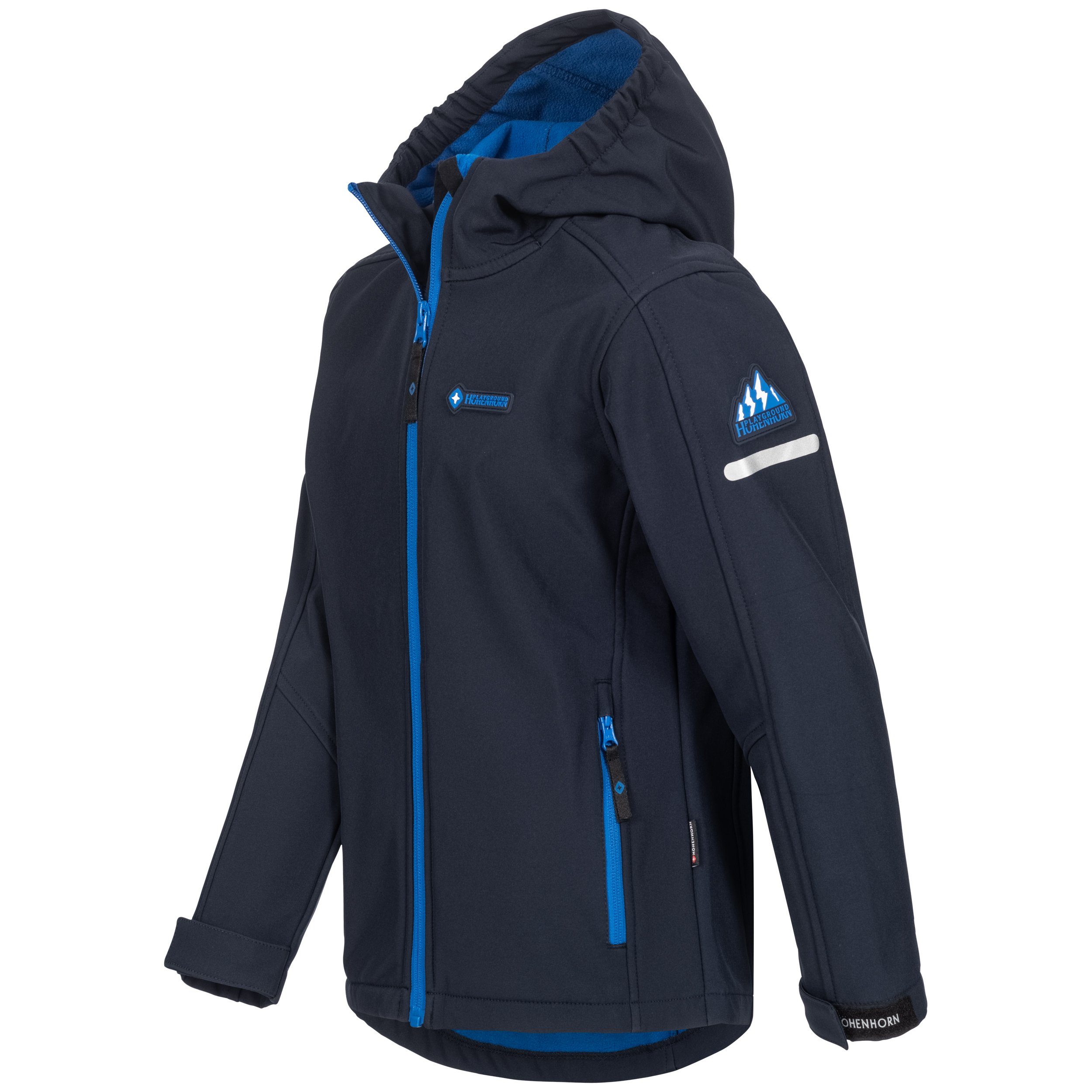 Höhenhorn Softshelljacke Cledo Kinder Jacke Kids für Jungen und Mädchen Übergangsjacke Outdoor Microfleece-Innenfutter, Atmungsaktiv, Wasserdicht – Bild 2 von 5