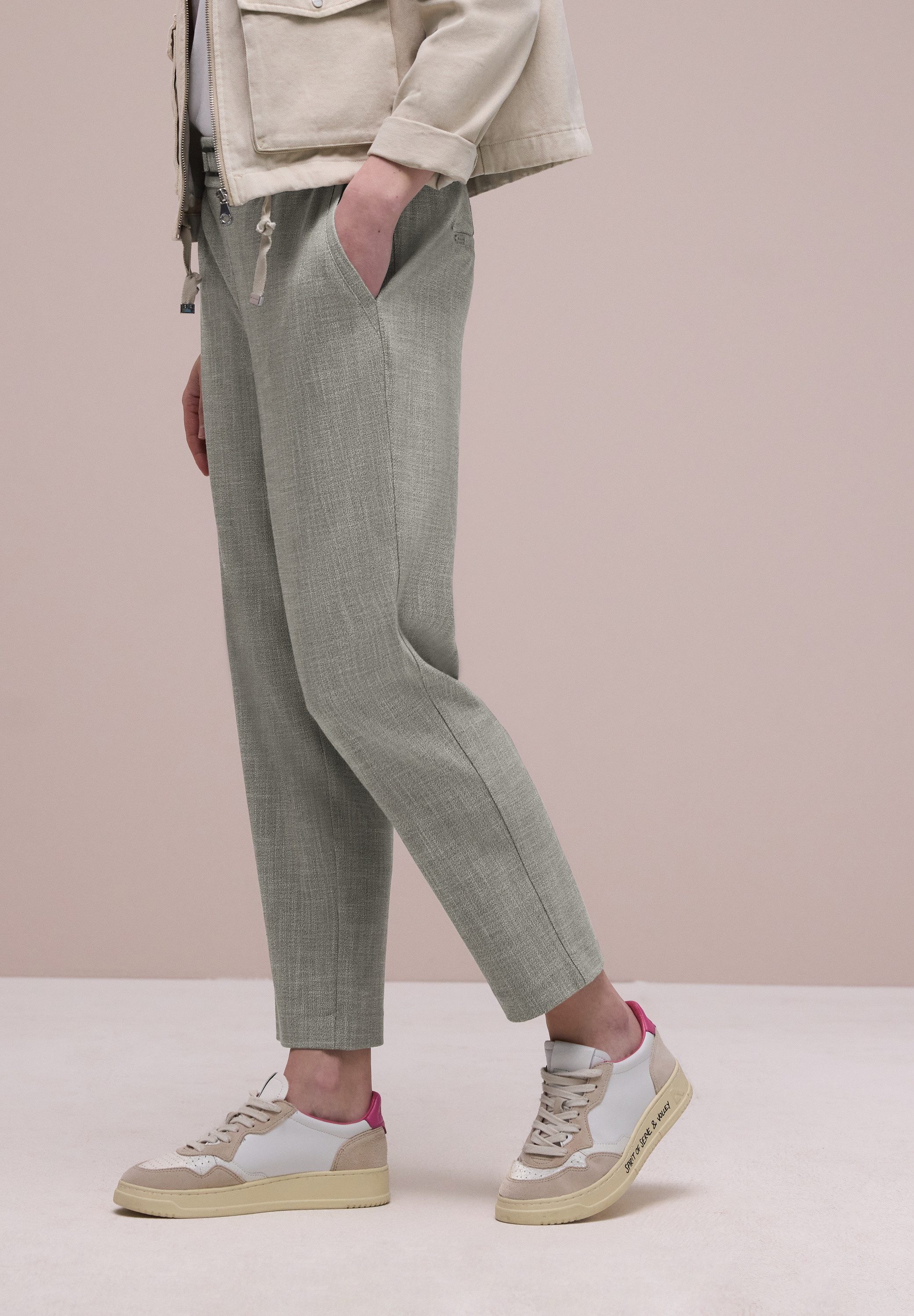 STREET ONE Stoffhose Style Bonny mit Schnalle